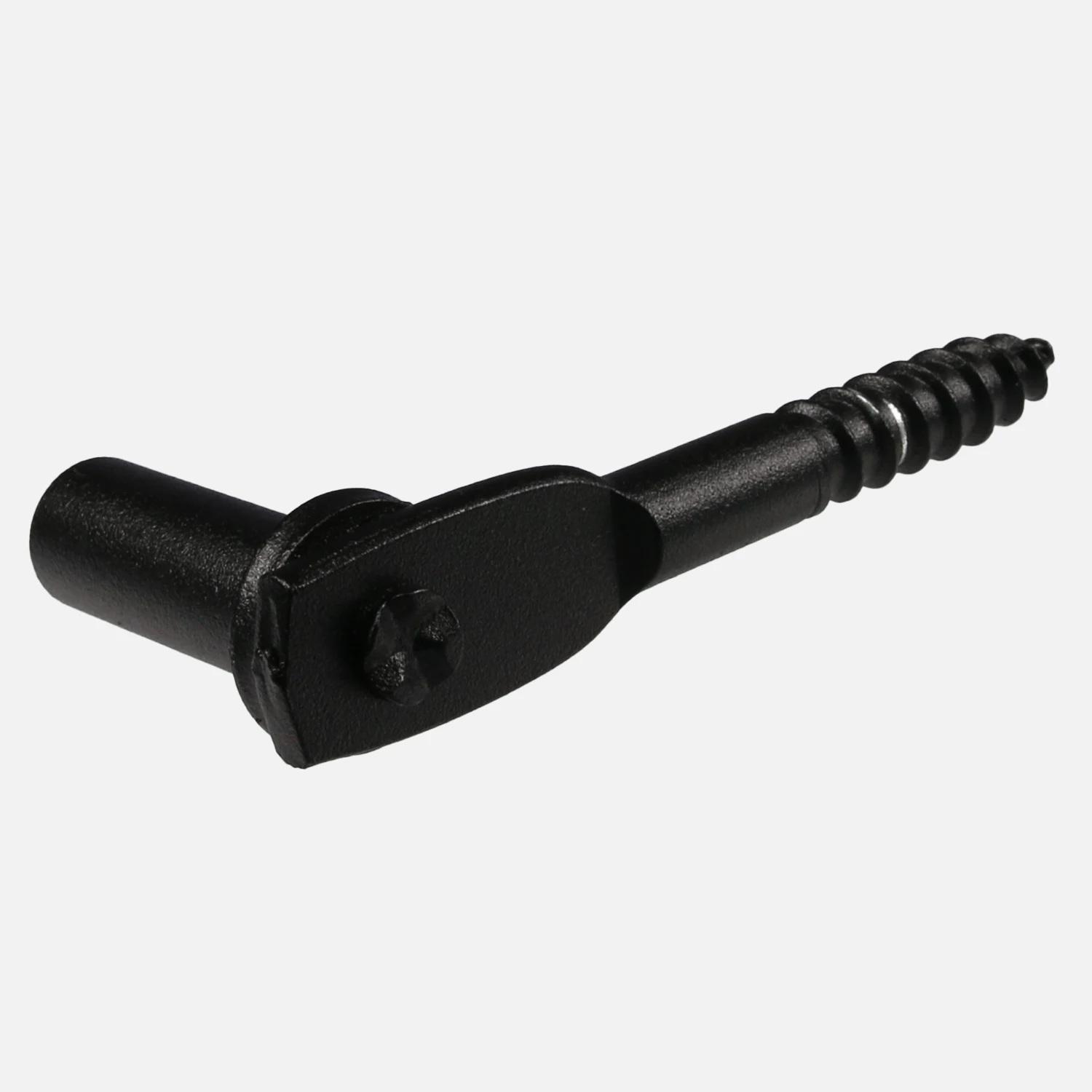 1 Kloben zum Einschrauben Einschraubdorn schwarz mit Zapfendurchmesser 16 mm und Zapfenlänge 43 mm
