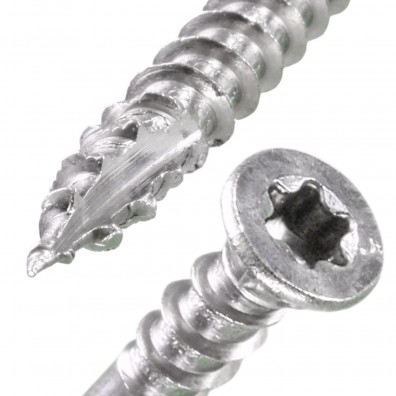 100 JD Plus Terrassenschrauben 5x60mm - Edelstahl A4 - Senkkopf mit Torx Antrieb