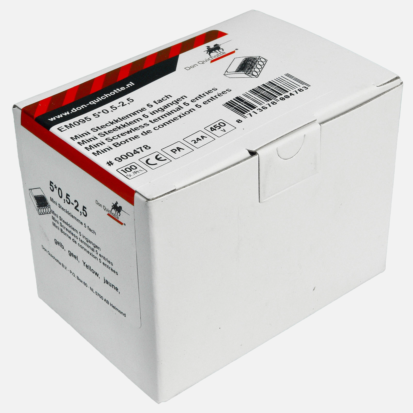 100 ViD Steckklemmen / Federzugklemmen - Polzahl: 5