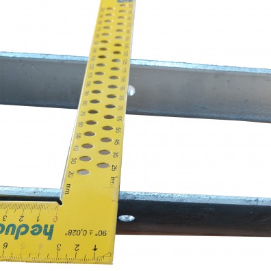 1 H-Pfostenträger feuerverzinkt verstärkt 5,5/600 mm für 100 mm - B-Ware