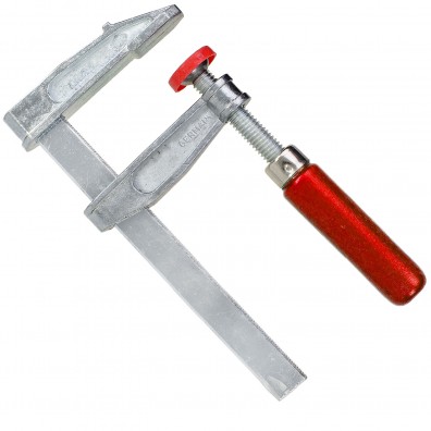 1 Schraubzwinge für Heimwerker leichte Ausführung Zinkdruckguß 100x50 mm