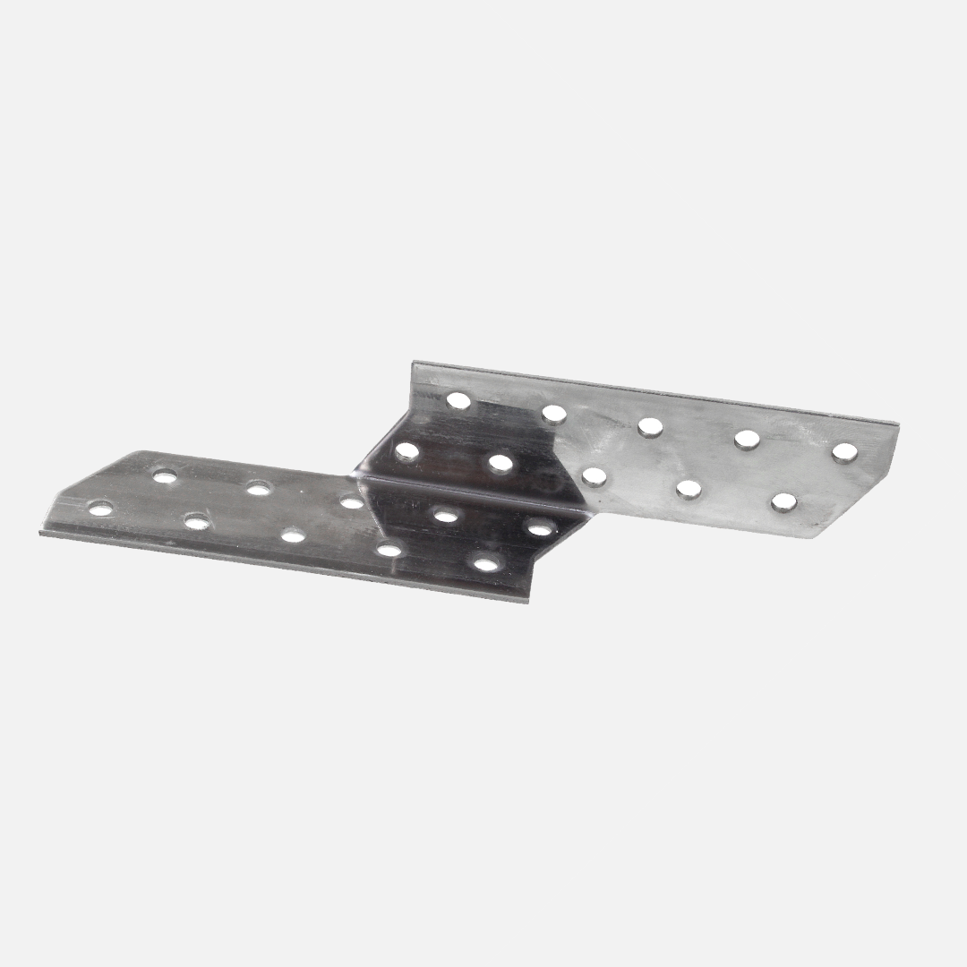 1 Alberts Sparrenpfettenanker 2 mm Blech, Edelstahl, rechts, Länge 170 mm