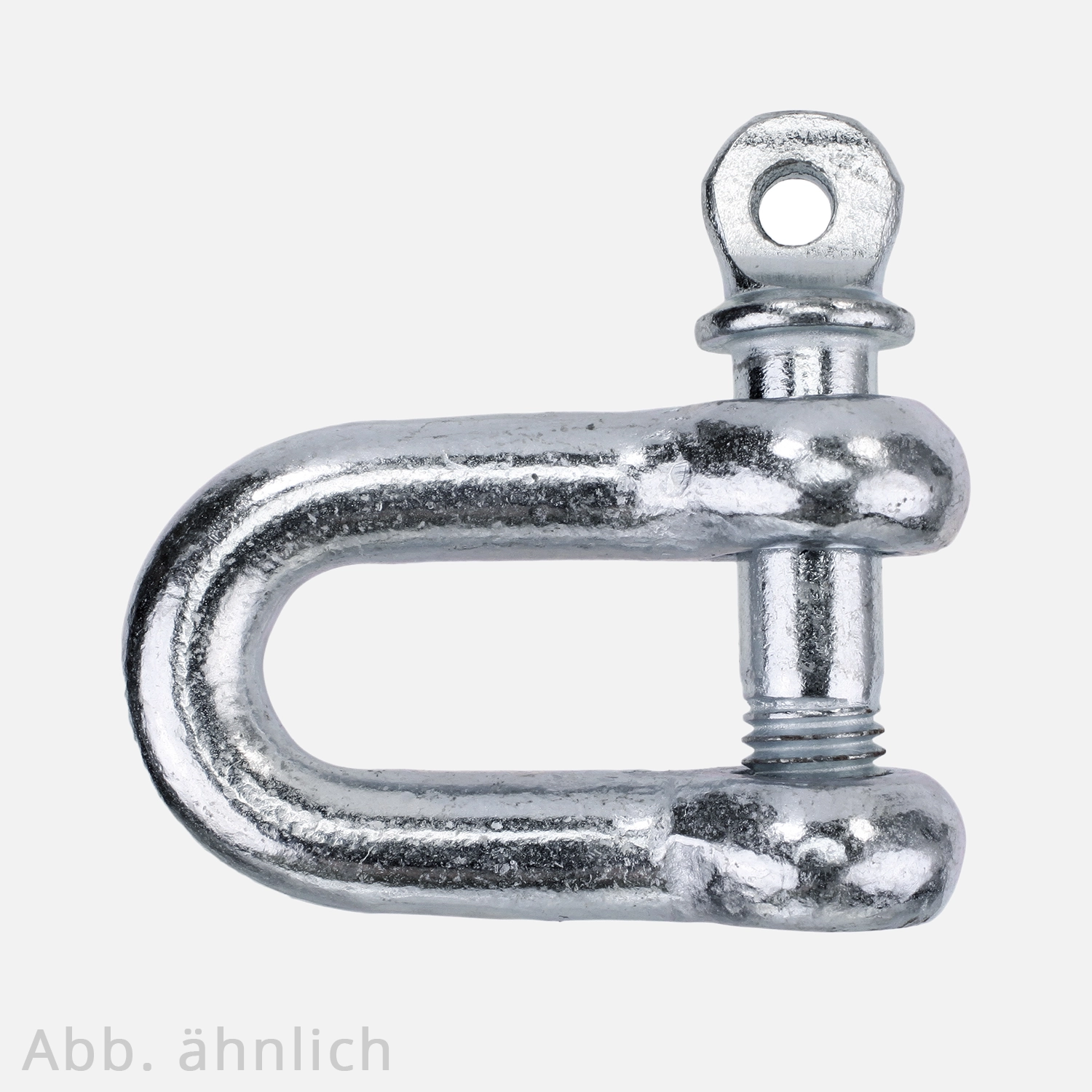 1 Rundschäkel. kurze Form WLL 605 kg Augenbolzendurchm. 8 mm Edelstahl A4