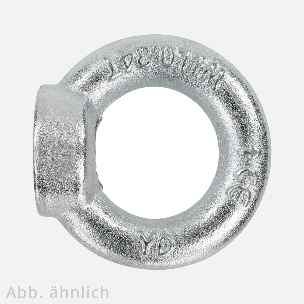 Ringmutter | DIN 582 | C15E | Stahl | galvanisch verzinkt