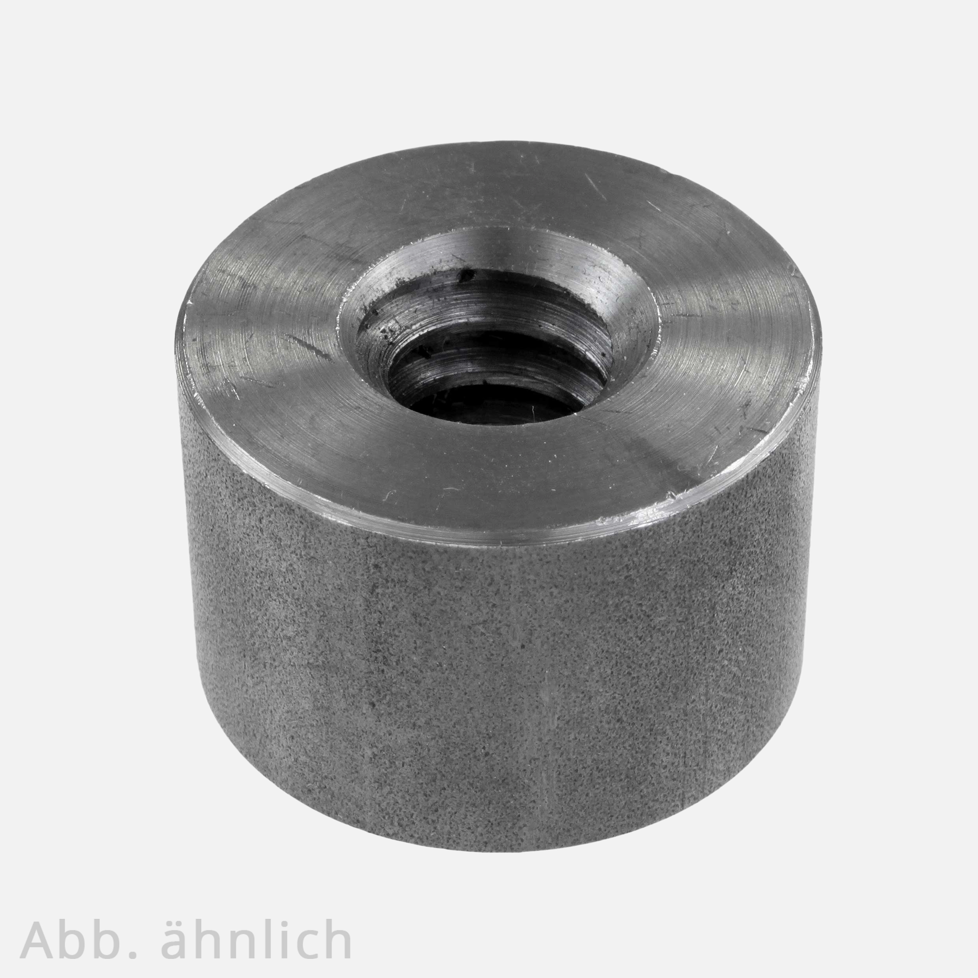 1 Rundmutter Stahl Trapezgewinde TR 24x5xD50xL36 Gewindenennmaß: TR24 / Inhalt: 1 Stück