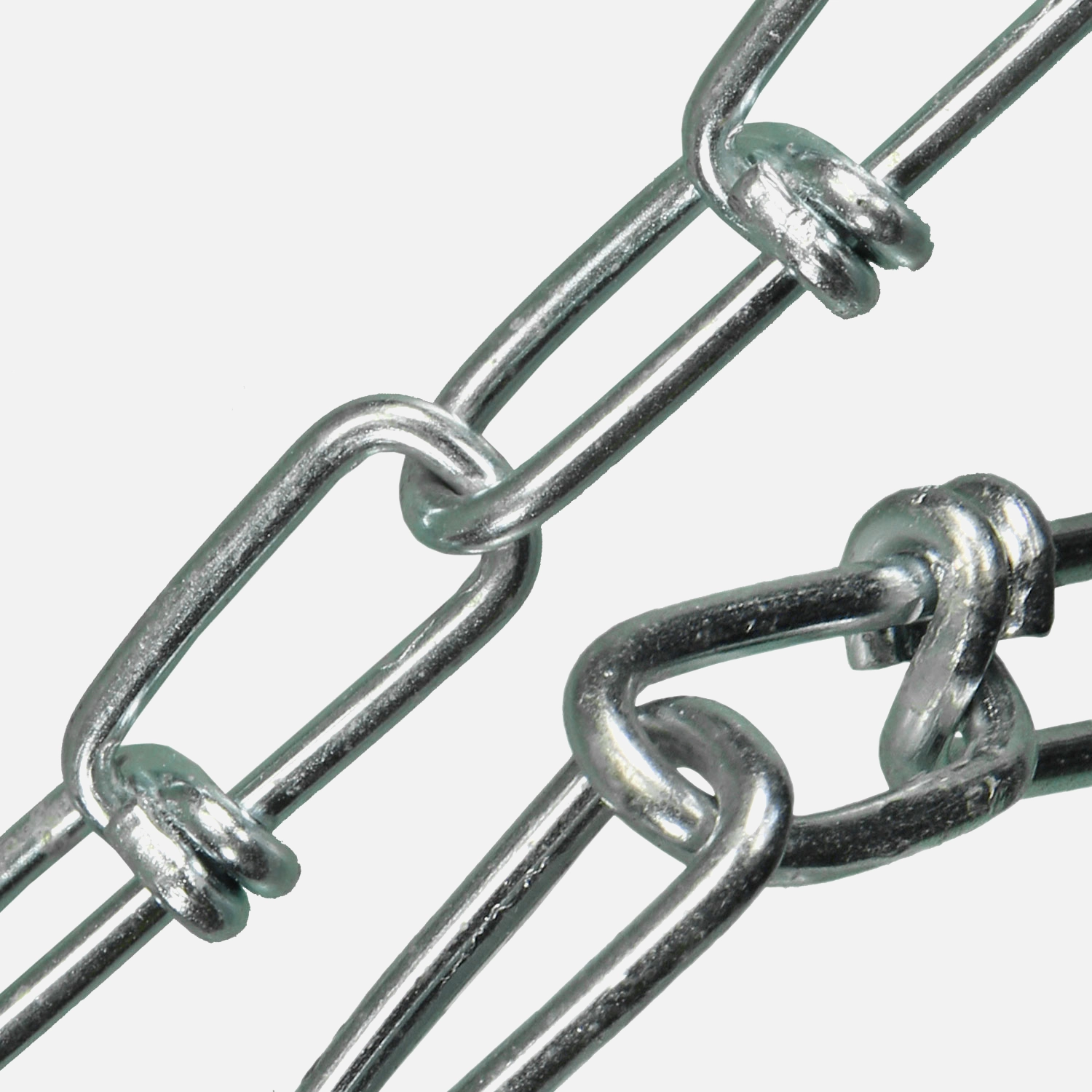 30 m Knotenkette, galvanisch verzinkt 2x28 mm