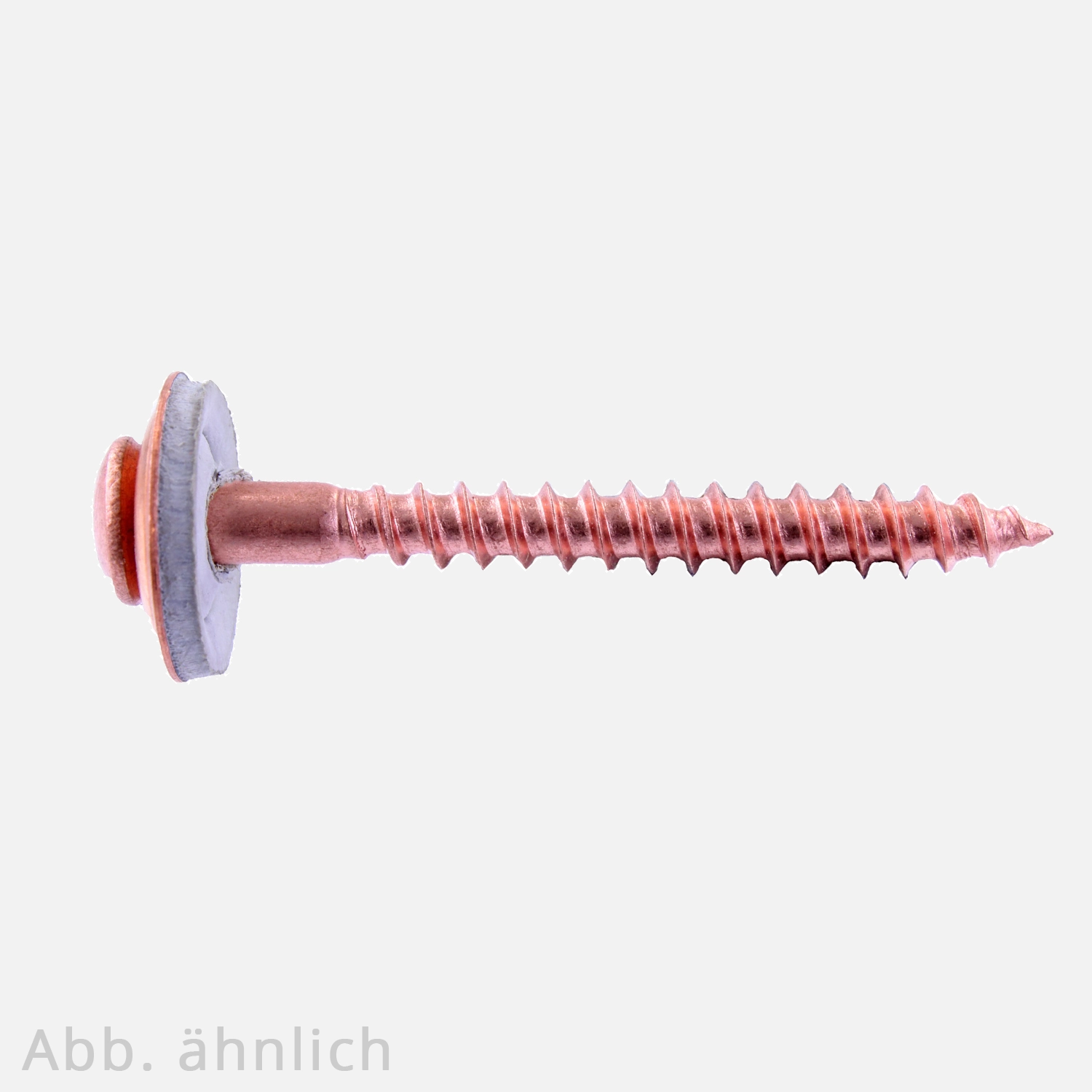 100 Spenglerschrauben 4,5x100 mm - inkl. Scheibe 15 mm  - TX20 - A2 verkupfert