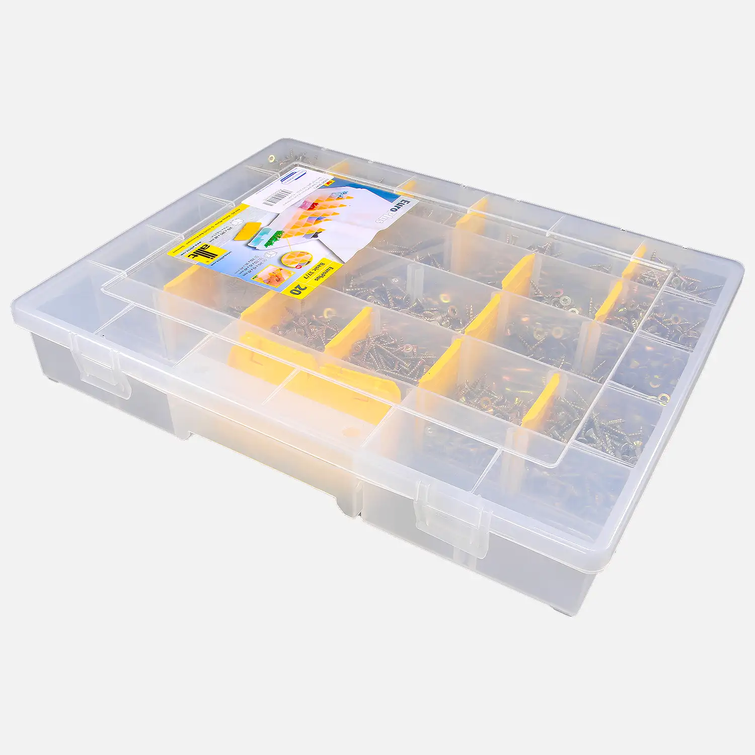 3150 tlg Spanplattenschrauben Sortiment Senkkopf gelb Torx 3x12 - 4,5x20