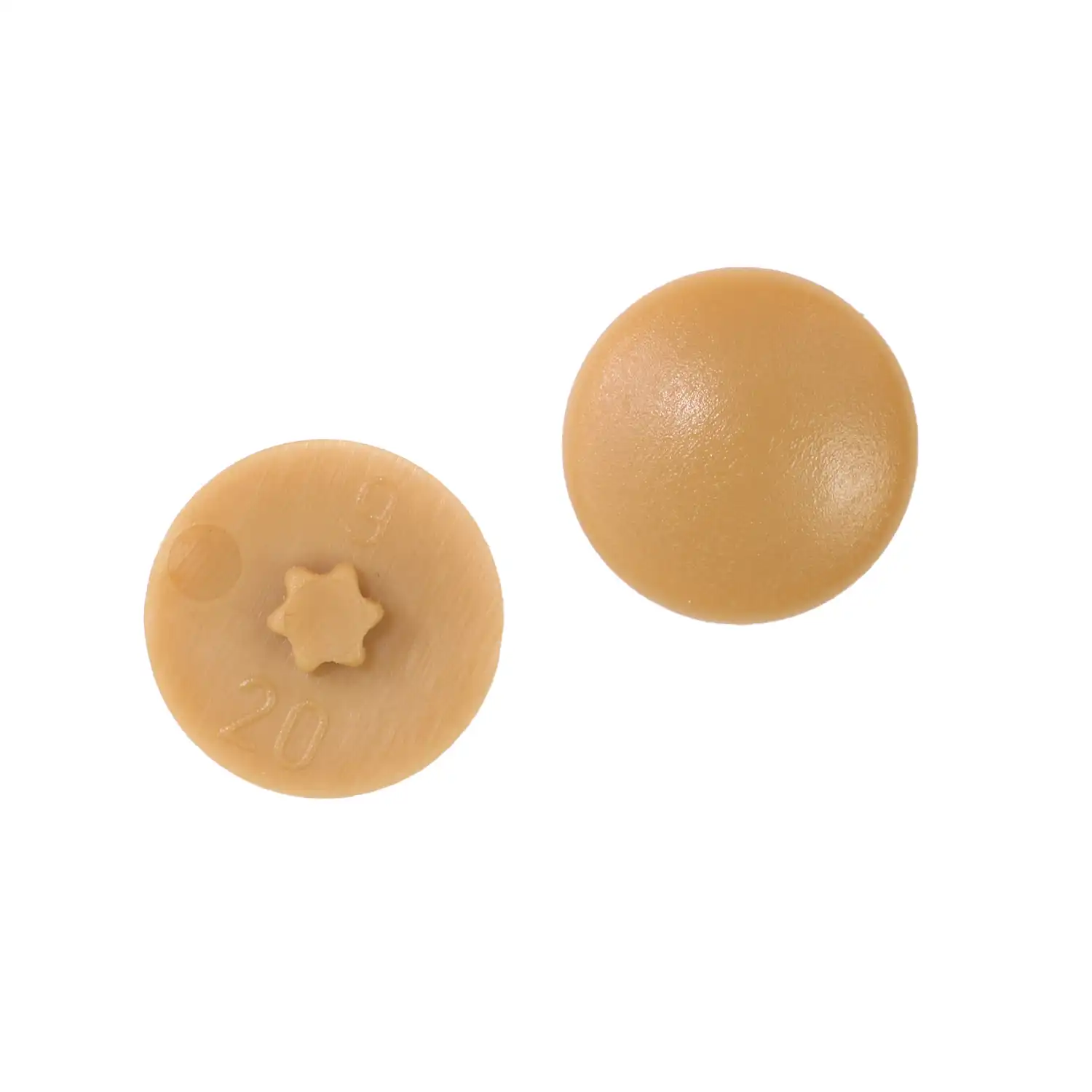 1 Kappe für Senkschraube TX 20 Kappdend. 12 für M4-4,5 braunbeige(RAL 1011)