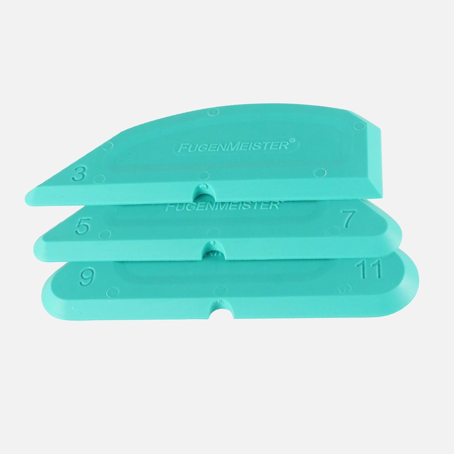 1 FUGENMEISTER - Silikonabzieher - ungerade Radien - im 3er Set