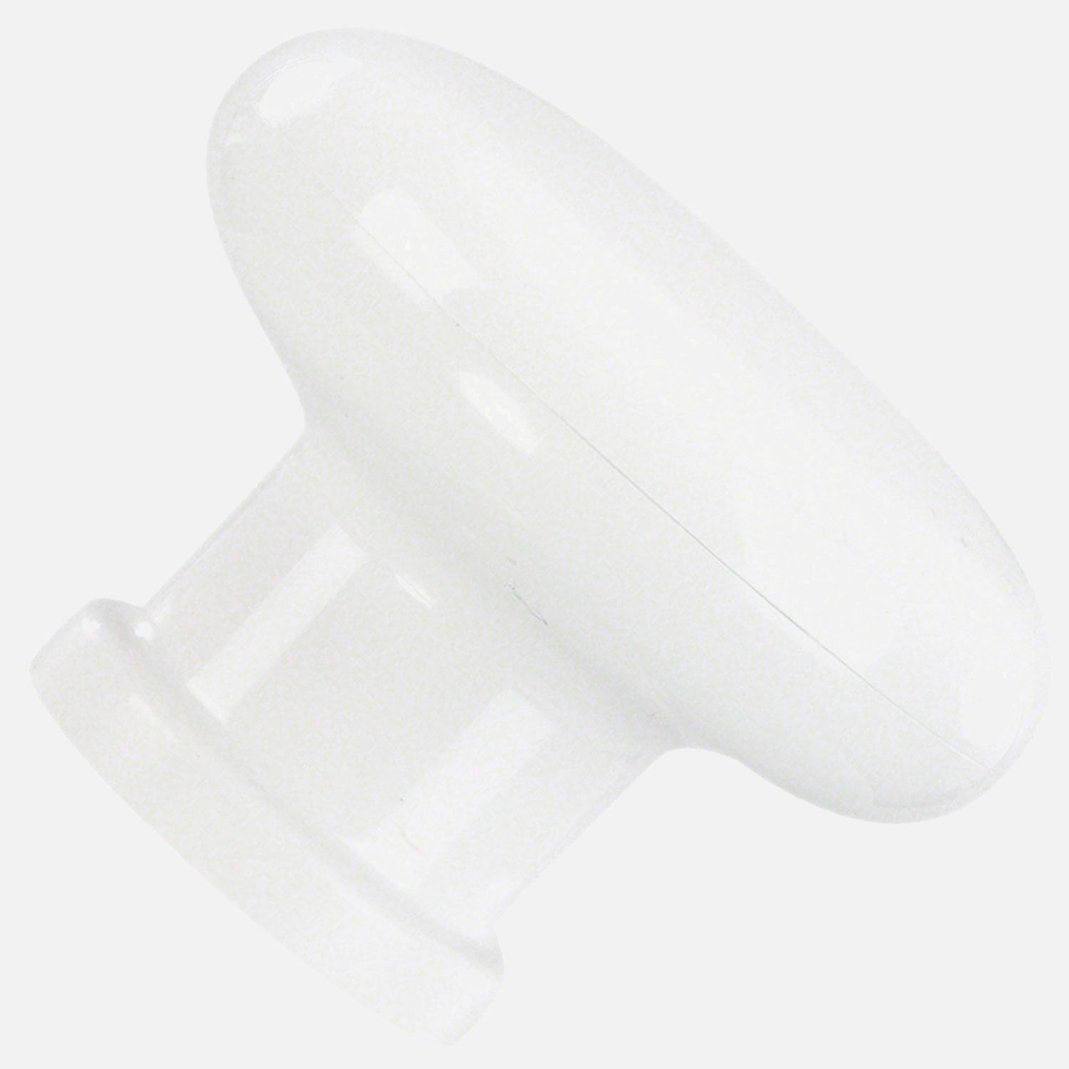 1 HSI Möbelknopf - Pilz Kunststoff weiß 40mm