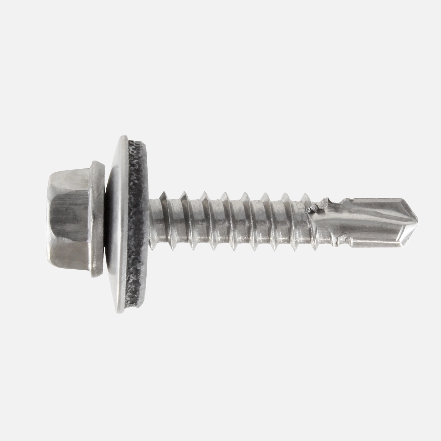 1 Bohrschraube Form K DIN 7504 Edelstahl A2 16mm Dichtscheibe 5,5x28 mm