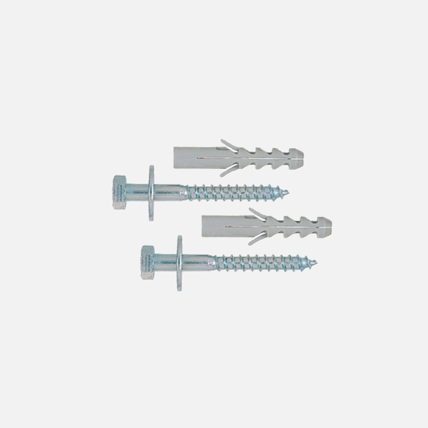 6 tlg. FISCHER WC- und Sanitärbefestigung WL mit Spreizdübel S 10, Schrauben 7x65mm und Unterlegscheiben