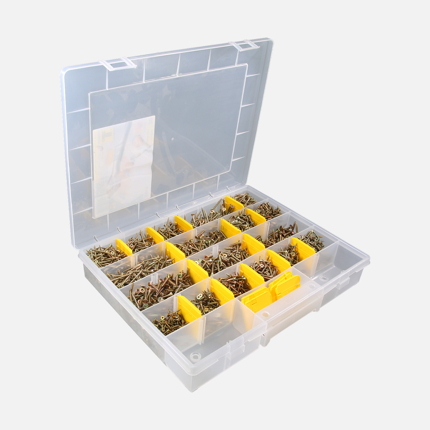 3150 tlg Spanplattenschrauben Sortiment Senkkopf gelb Torx 3x12 - 4,5x20