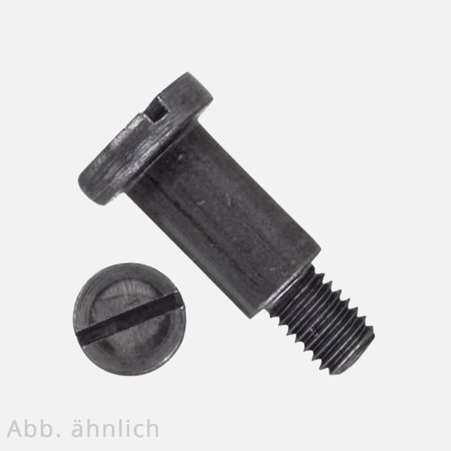 100 Flachkopfschrauben M3x10 mm - DIN 923 - Schlitz + Ansatz - 4.6/5.8 blank