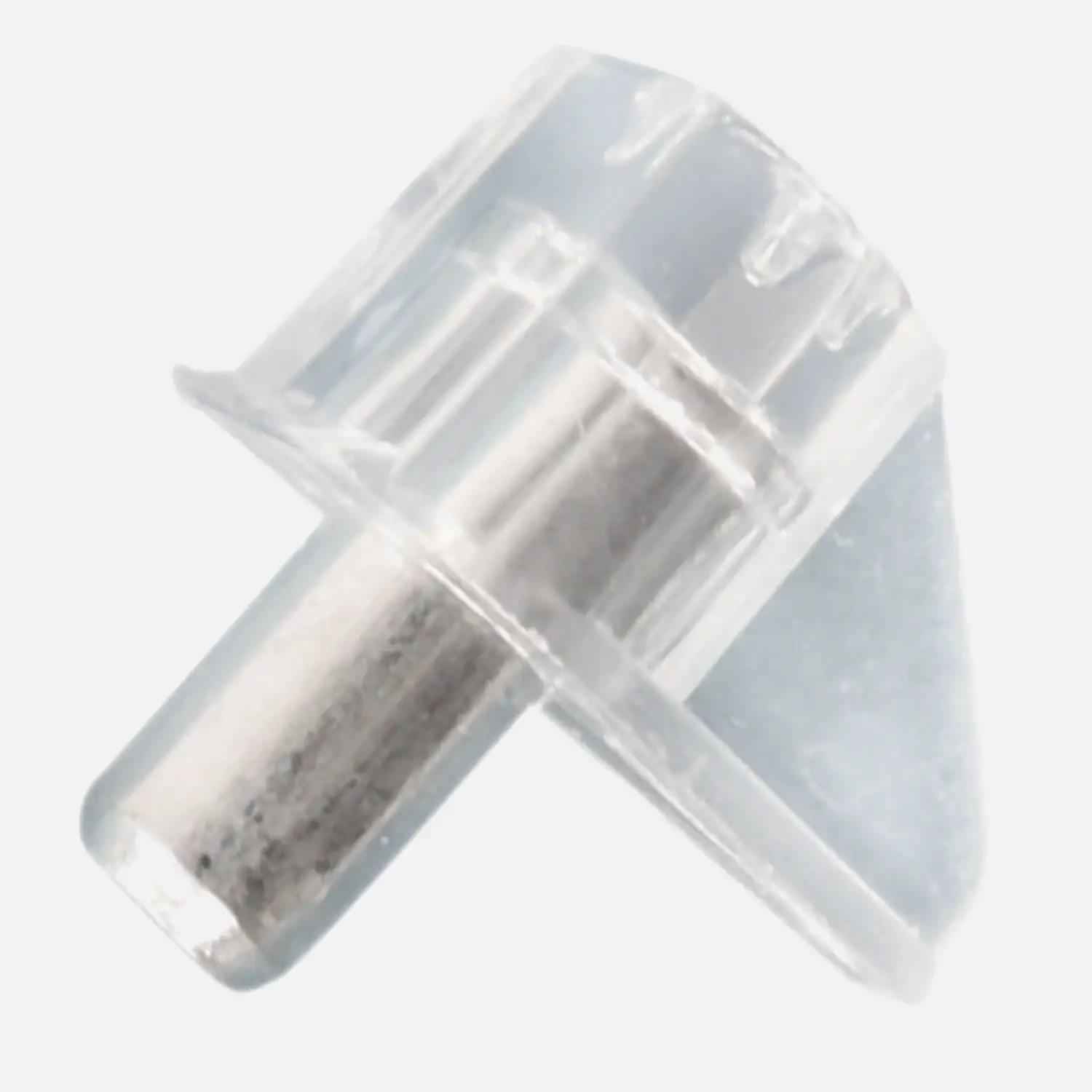 50 Bodenträger, Kunststoff - mit Metallzapfen - transparent - 5mm