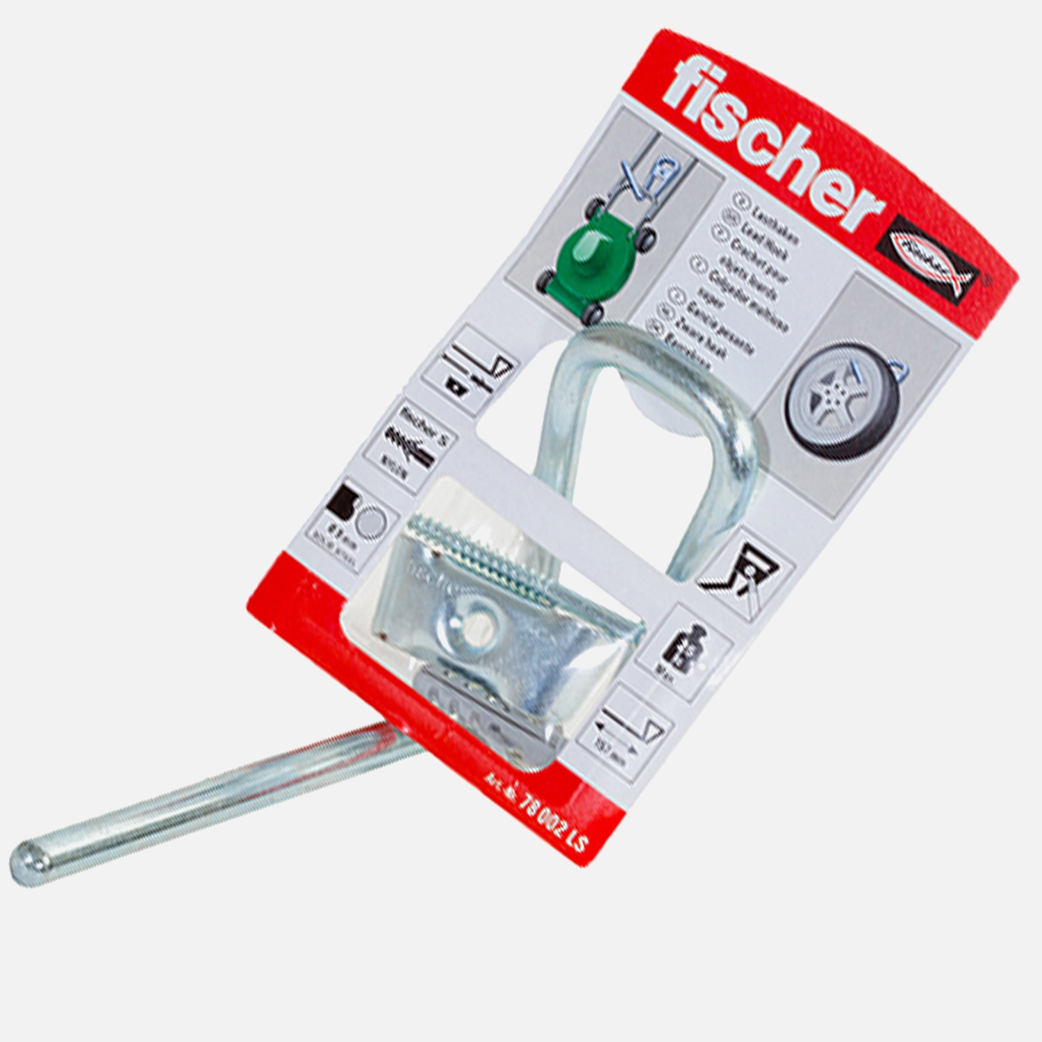 1 FISCHER System-Lasthaken-Set 160mm, inkl. Dübel und Schraube