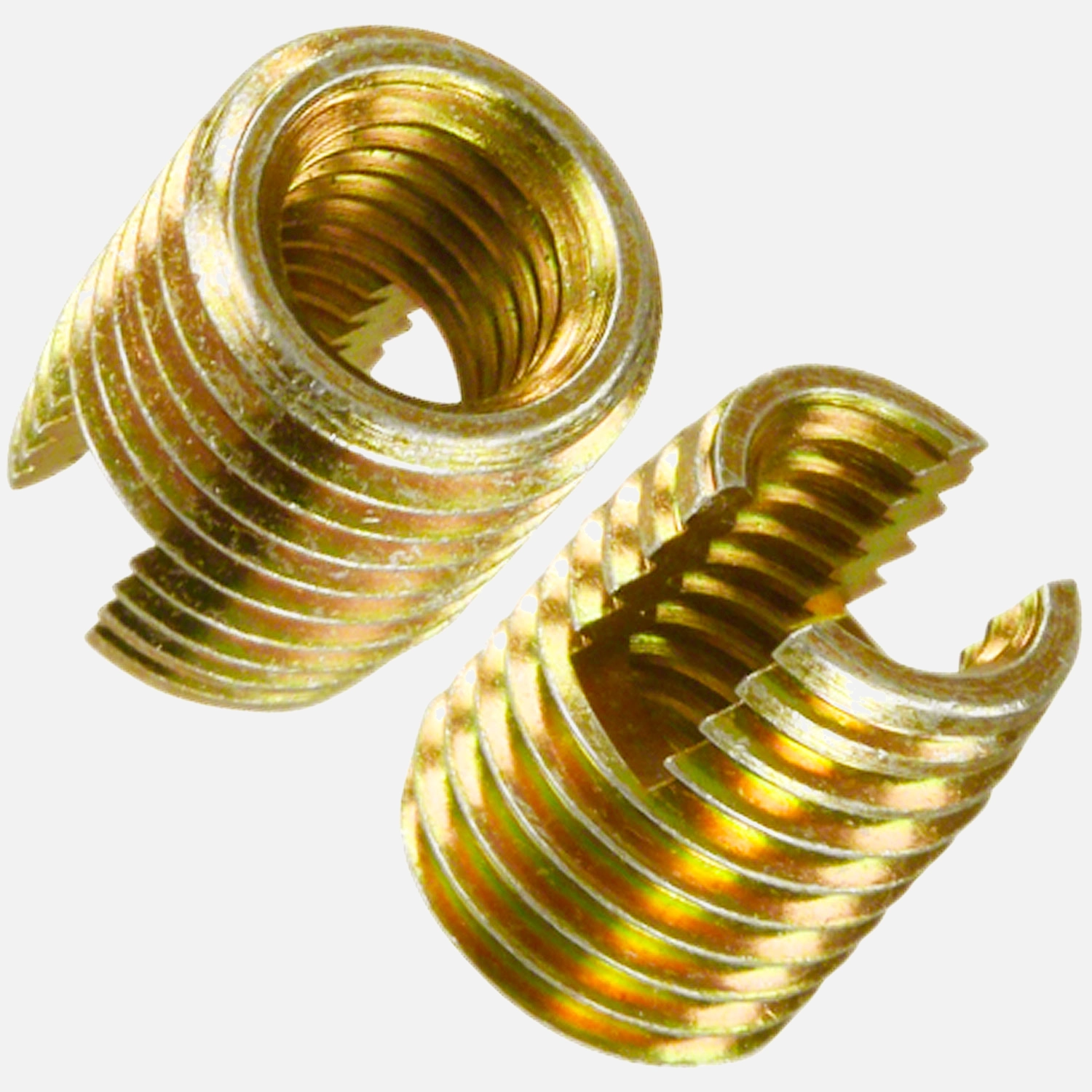 1 ENSAT Gewindeeinsatz M20 - Schneidschlitz, selbstschneidend, gelb verzinkt