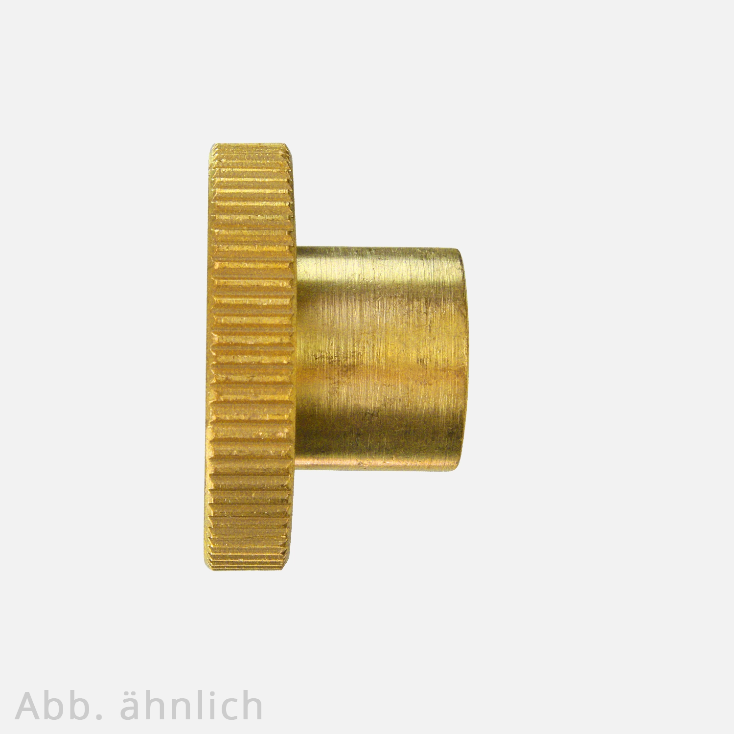 50 Rändelmuttern M5 - DIN 466 - hohe Form - Messing