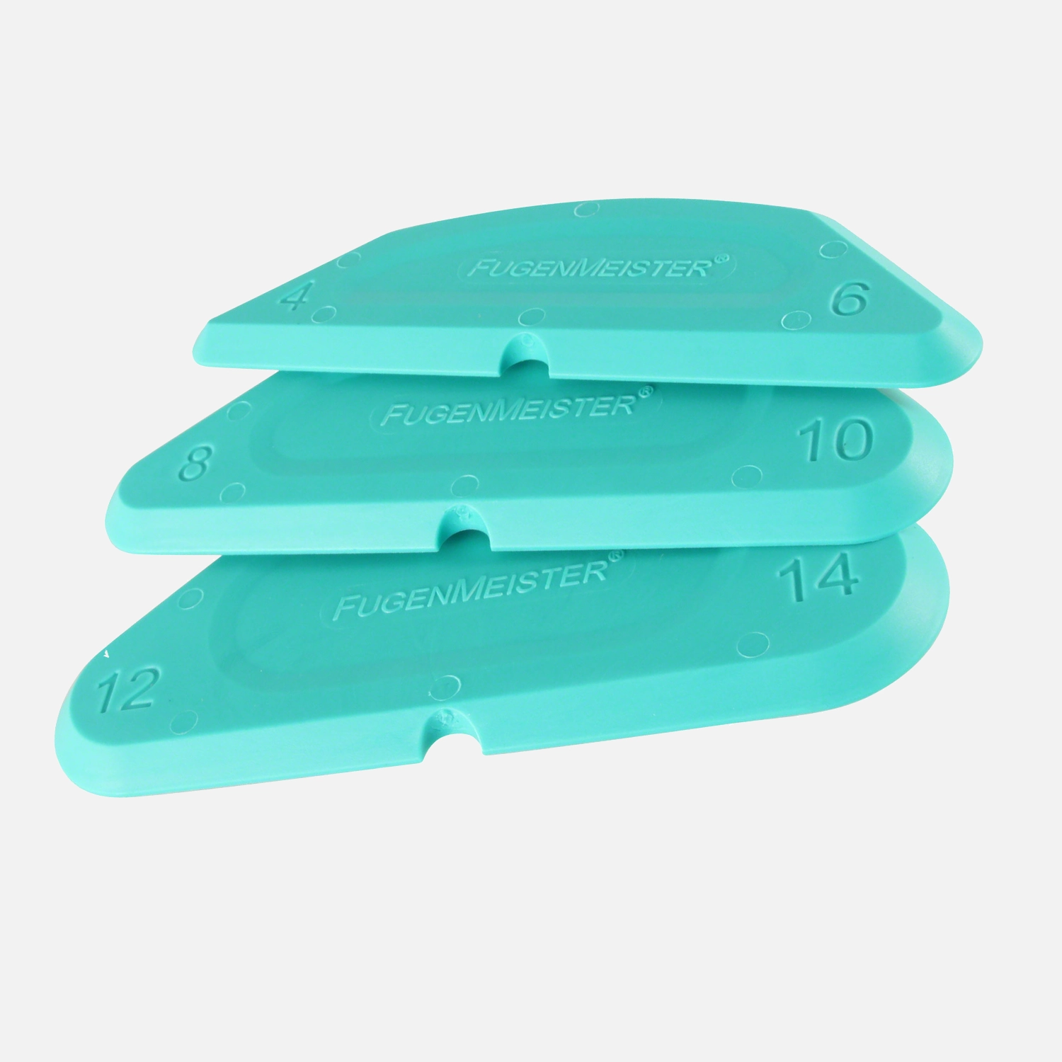 1 FUGENMEISTER - Silikonabzieher - gerade Radien - im 3er Set