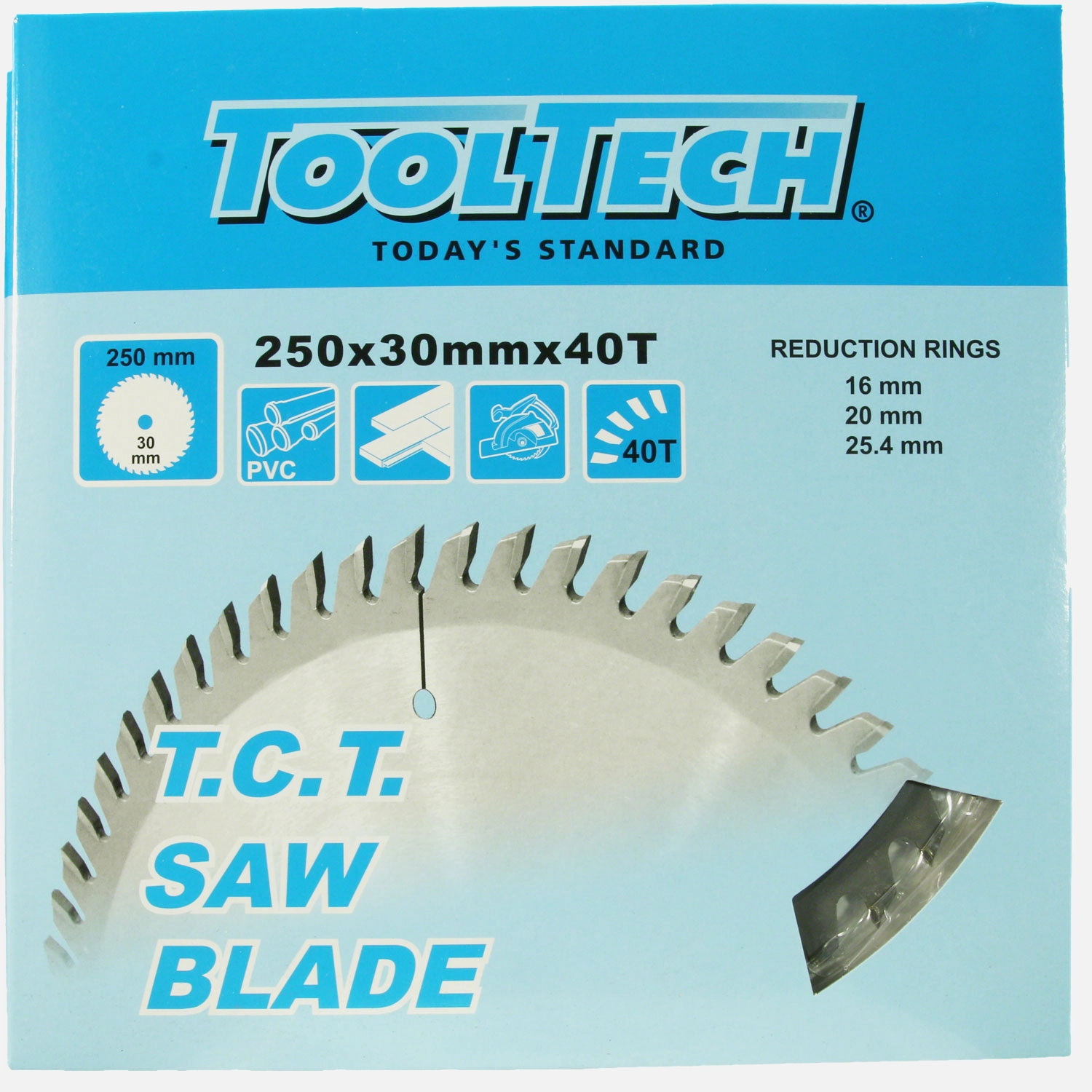 1 Hartmetall Kreissägeblatt, Wechselzahn,40 Zähne, 250x2,8x30mm mit Reduzierring