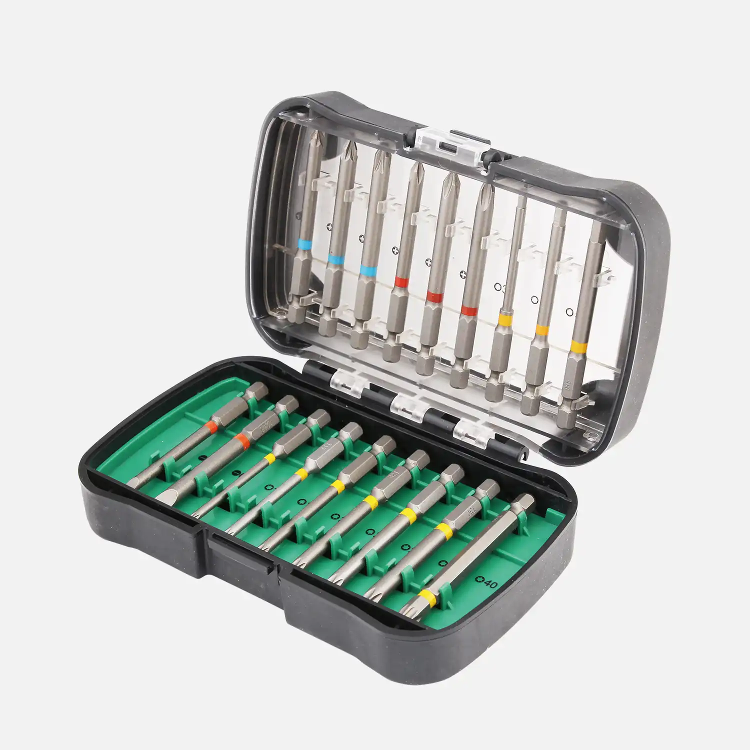 18 tlg. Cobit Bitsortiment mit 75 mm Klingen, 1/4 Zoll E6,3 , PZ,PZ,SL,HEX,TX