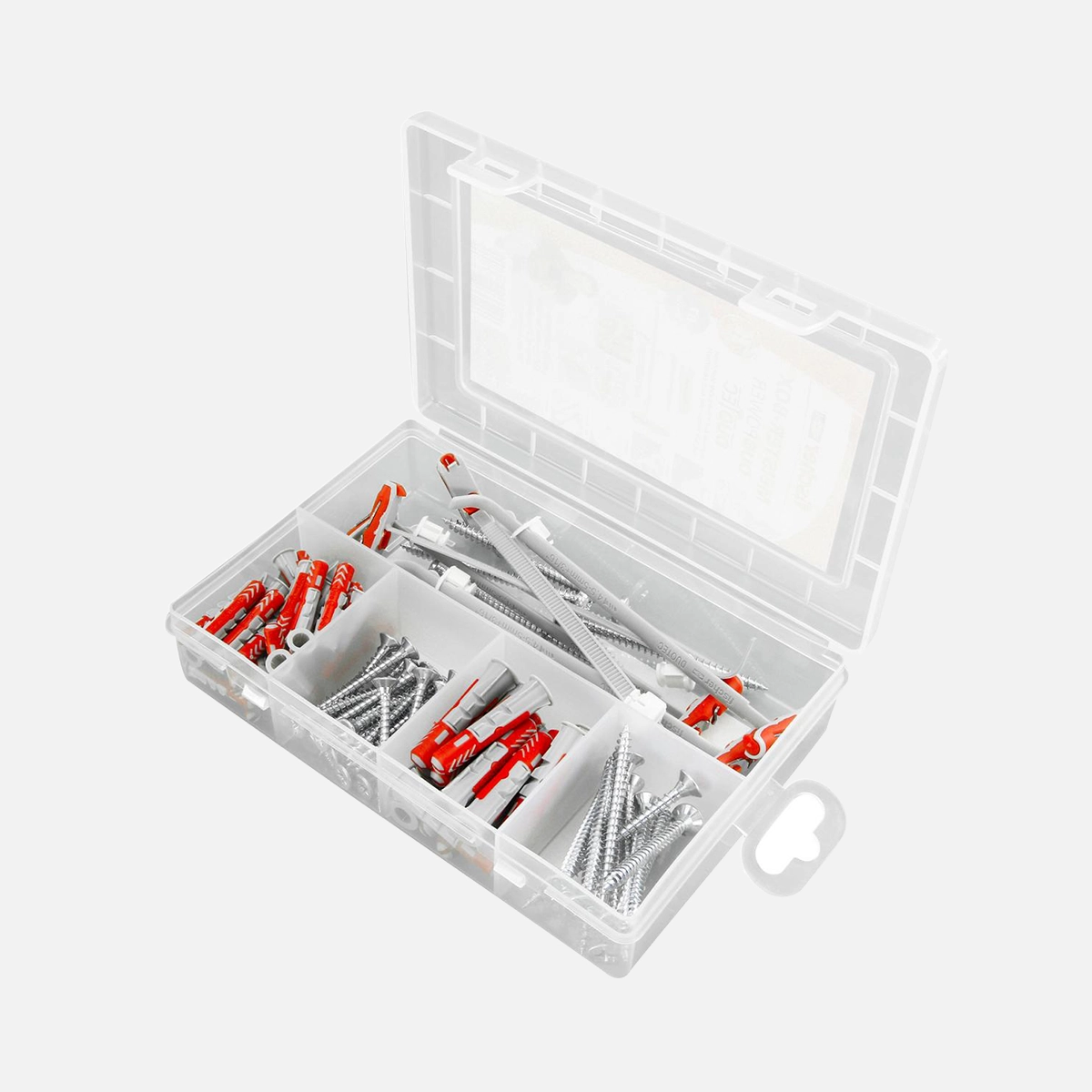 87 tlg. FISCHER Meister-Box DUOPOWER-DUOTEC + Schrauben-Sortiment 6/8/10mm