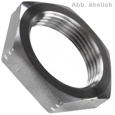 Rohrmutter | DIN 431 | Form B | Edelstahl A4 | 1/8 Zoll