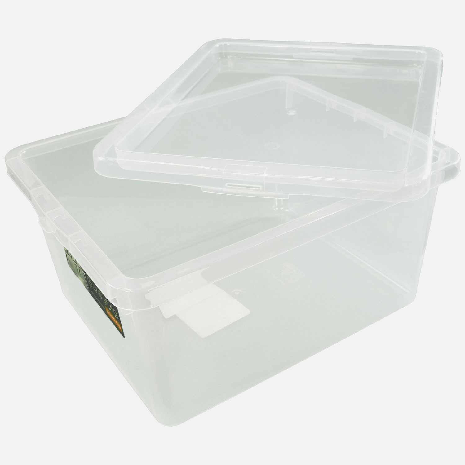 5 Kunststoffboxen 2,3 Liter mit Deckel, Polypropylen, 205x170x100 mm