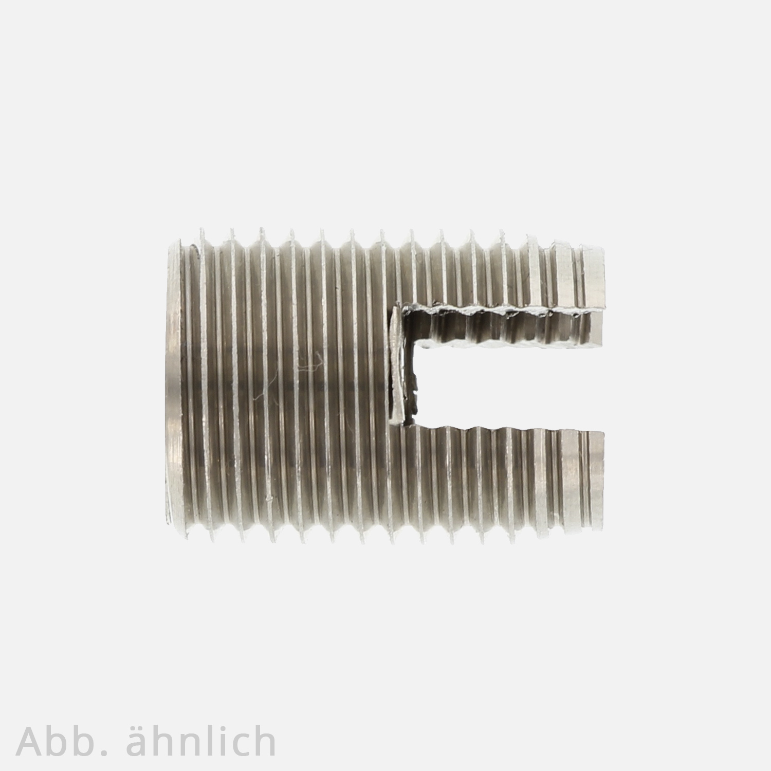 250 Selbstschneidende Gewindeeinsätze, BM6, Länge 14 mm , Edelstahl A2