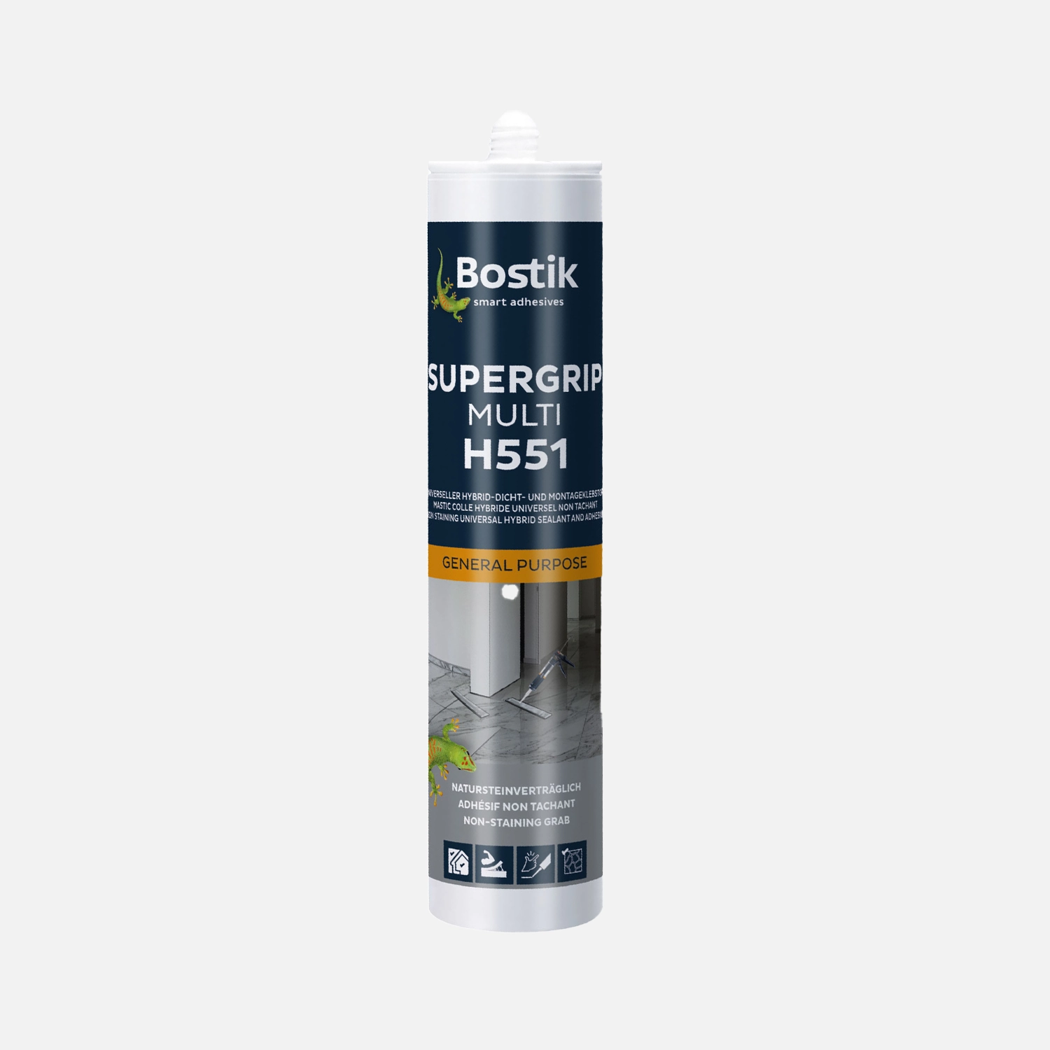 1 Kartusche BOSTIK Montagekleber Super Grip Weiss 430g H551