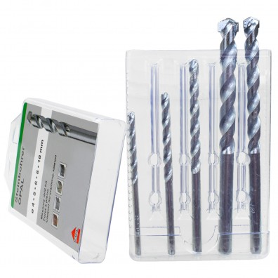 5 tlg. Steinbohrer-Set OPAL - KEIL - Ø = 4 - 5 - 6 - 8 - 10 mm