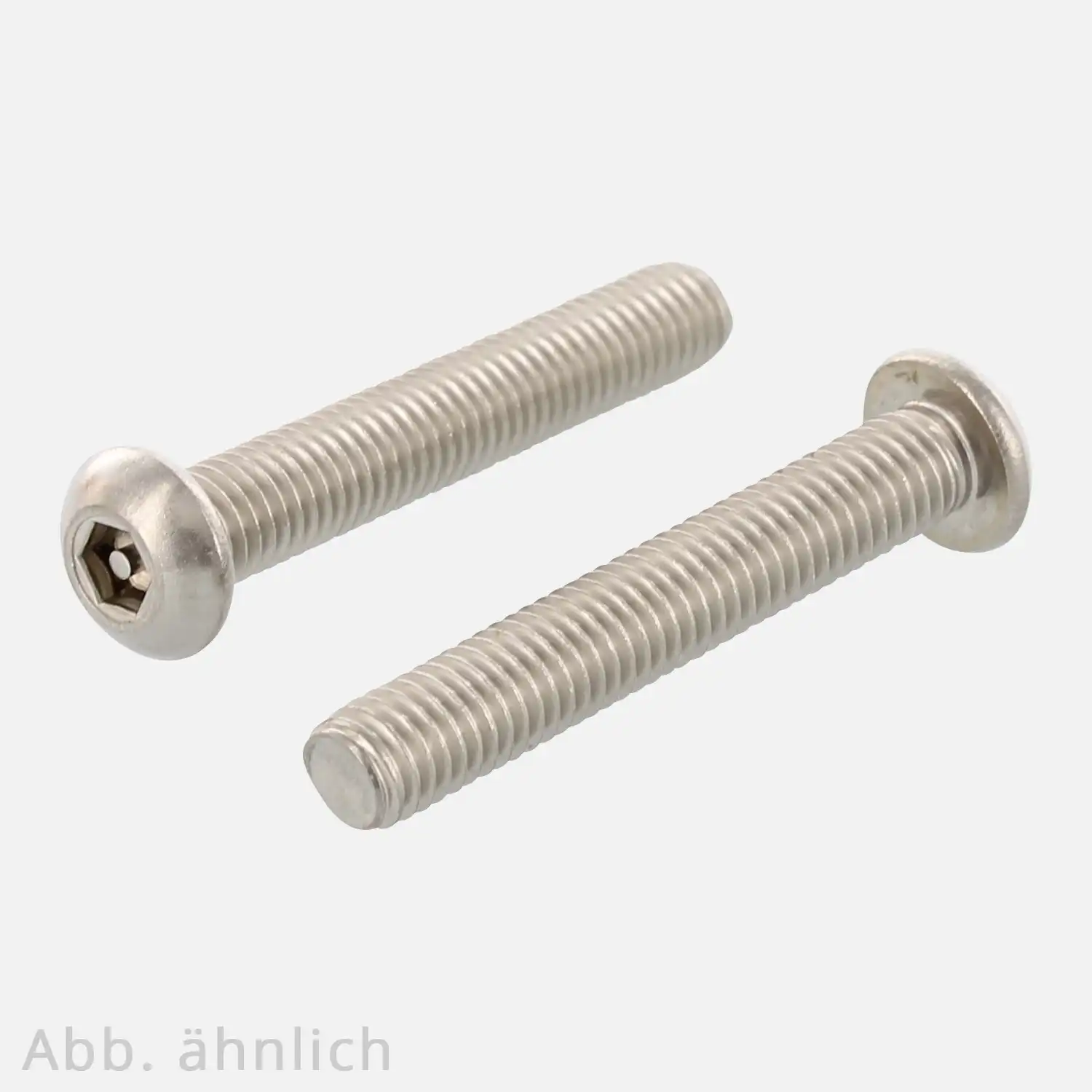 100 Sicherheitsschrauben, Flachrundkopf , M5x8 mm ,Antrieb Hex mit Loch/Tamper 3 , Edelstahl A2