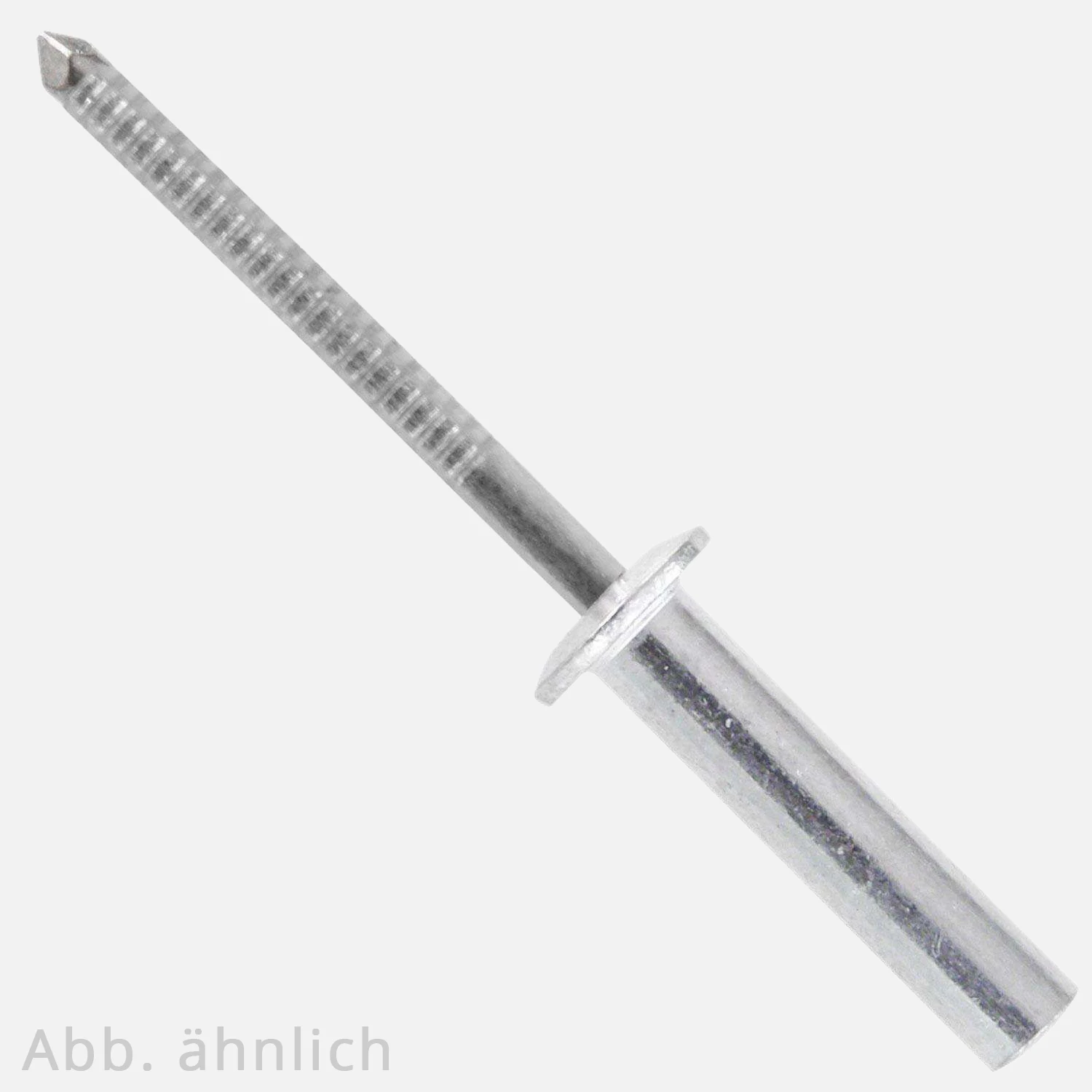 Dichtblindniete | ISO 16585 | Edelstahl A2 | Flachkopf | Dorn gerillt C1