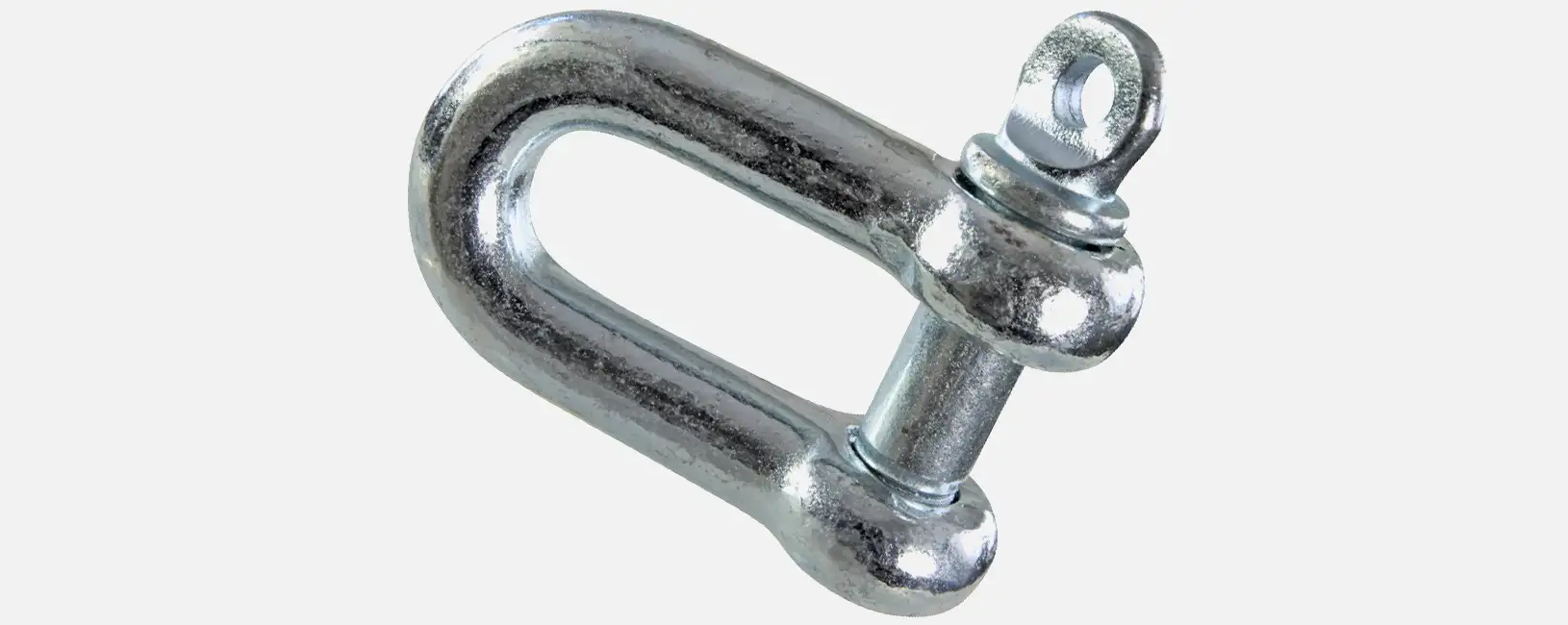1 Schäkel DIN 82101 geschmiedet Form A galv verzinkt Gr. 1, WLL=1000 kg