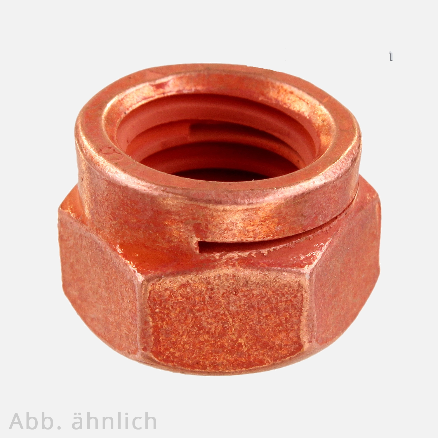 100 Thermag-Muttern M8 - SW 12 - DIN 980 - galvanisch verkupfert