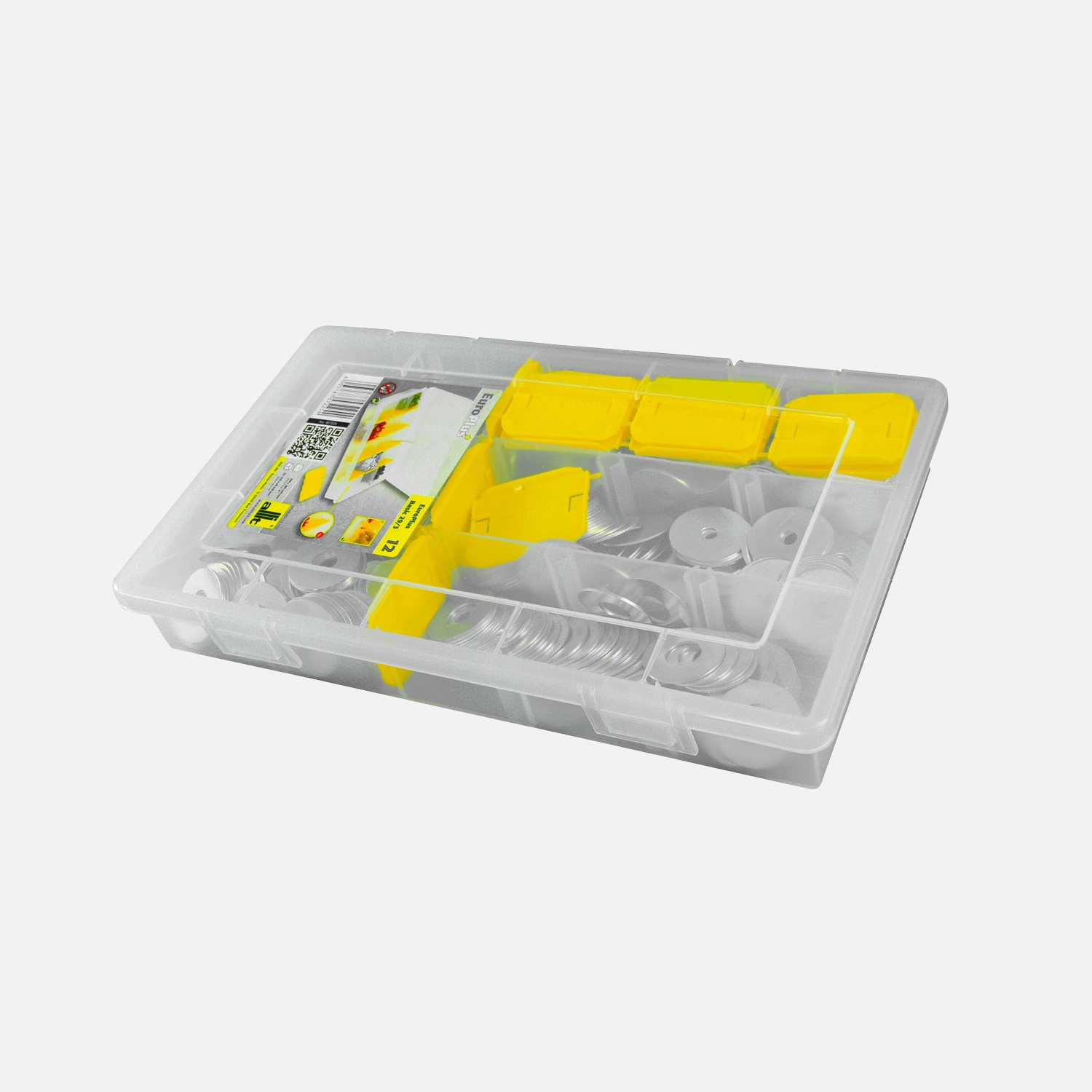 481 tlg Kotflügelscheiben-Sortiment, galvanisch verzinkt M4-M12