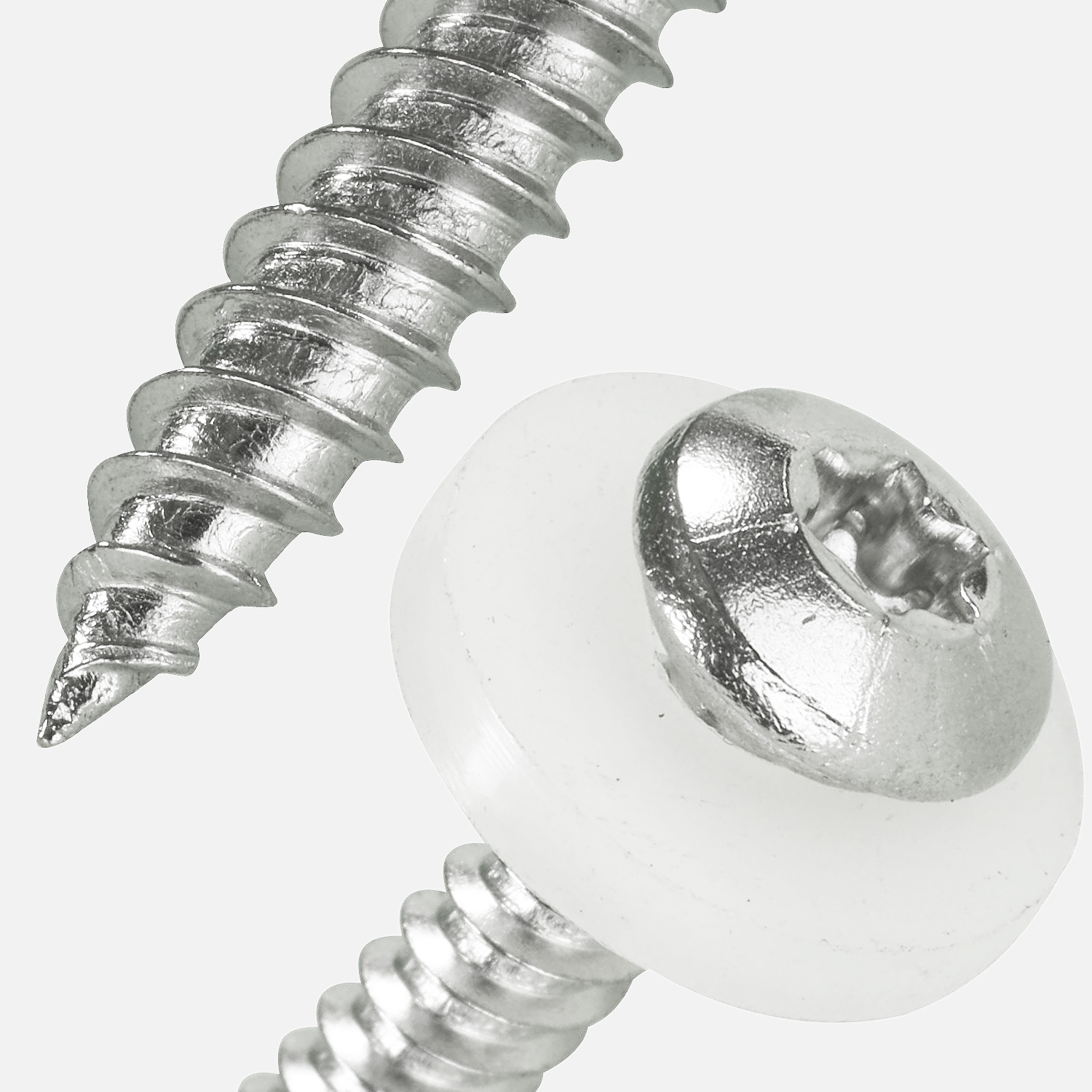 1 Fensterbankschraube mit Polyamidscheibe A2 3,9x16mm, TX15, blank