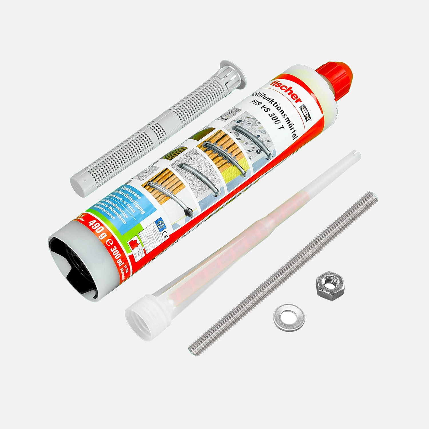 1 FISCHER Schwerlast-Befestigungsset SBS Set M 10 Multifunktionsmörtel 300 T