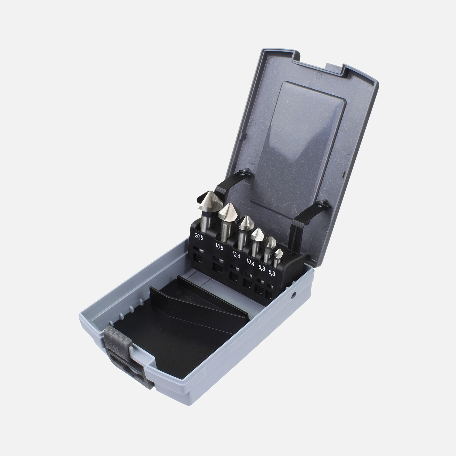 6 teiliges Sortiment Kegelsenker HSS-G DIN 335 - Hausmarke