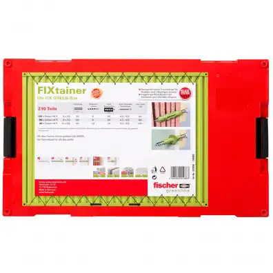 241 tlg. FISCHER FIXtainer - Hält-Alles-Box - Universal- und Gipskartondübel
