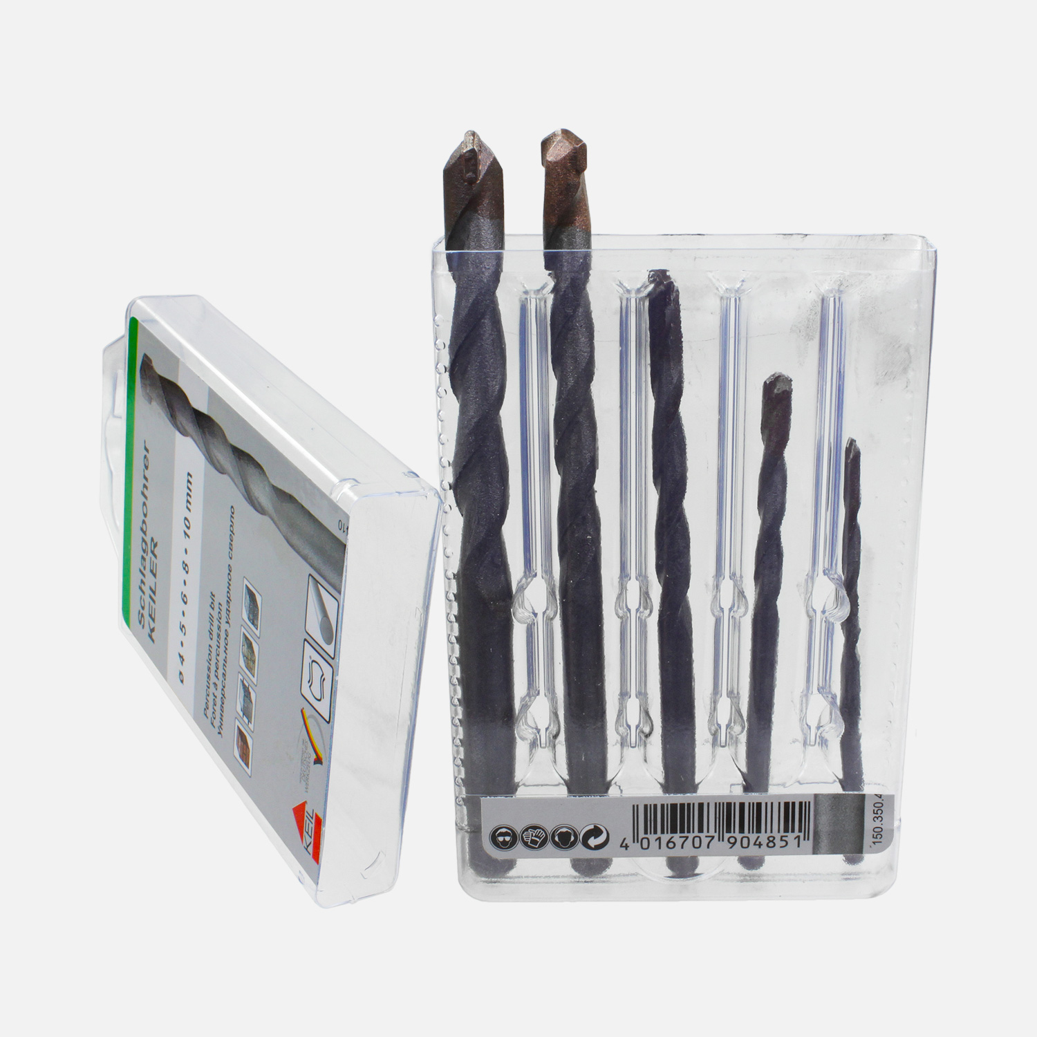 5 tlg. Schlagbohrer-Set - KEIL - Ø = 4 - 5 - 6 - 8 - 10 mm