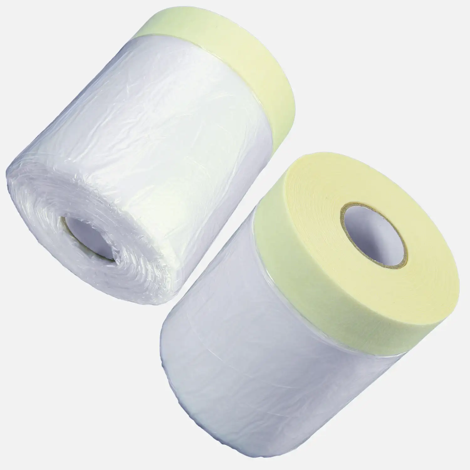 1 Rolle Gerband Abklebefolie, Folienvorhang, Kreppband, gelb, 10 my, 0,55 mx33 m