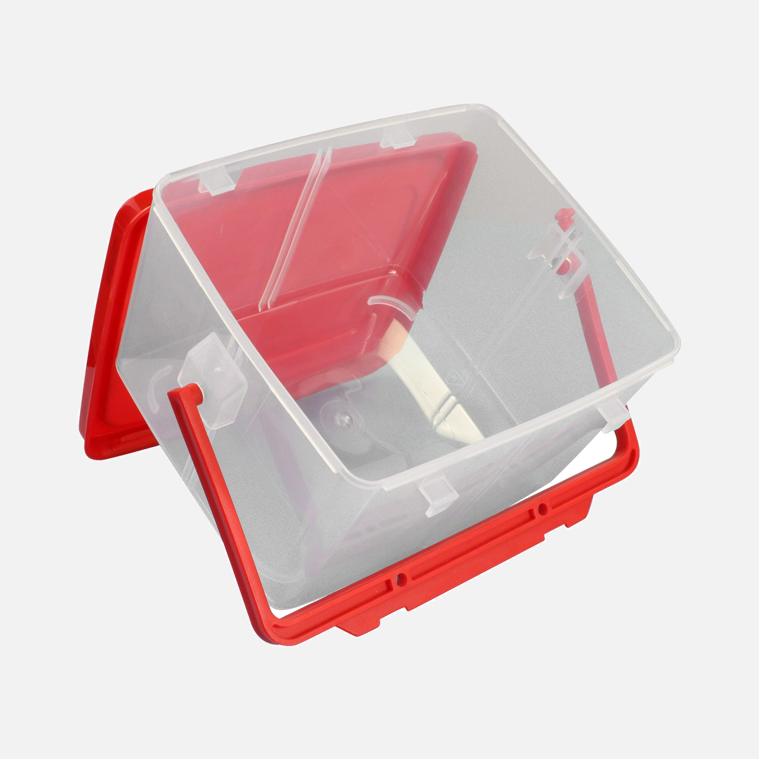 1 Kunststoffeimer 0,91 Liter, einschl. Deckel und Henkel