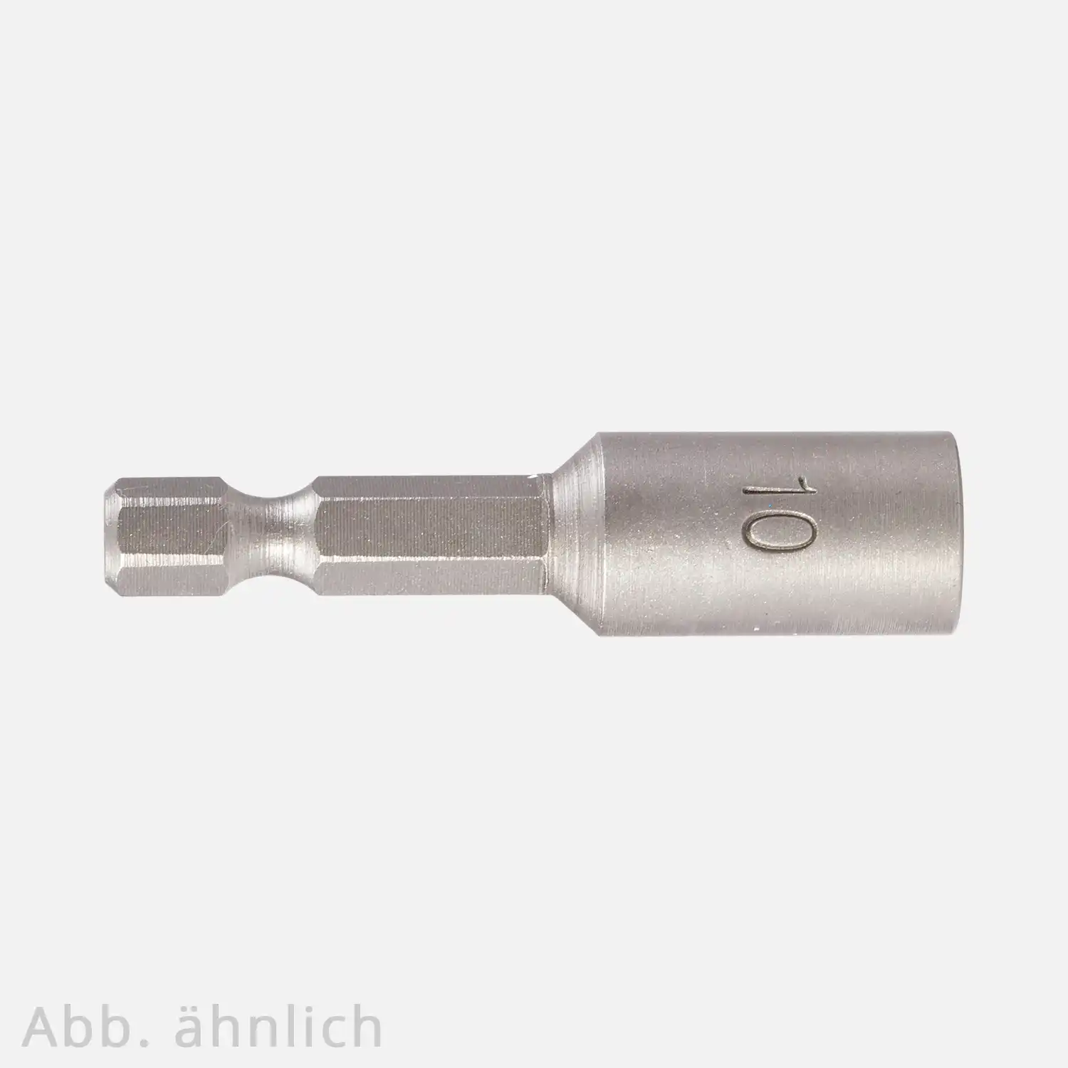 1 Steckschlüssel für Stockschrauben, Antrieb 1/4 Zoll E 6,3 , mit Innengewinde M12, Länge 50 mm