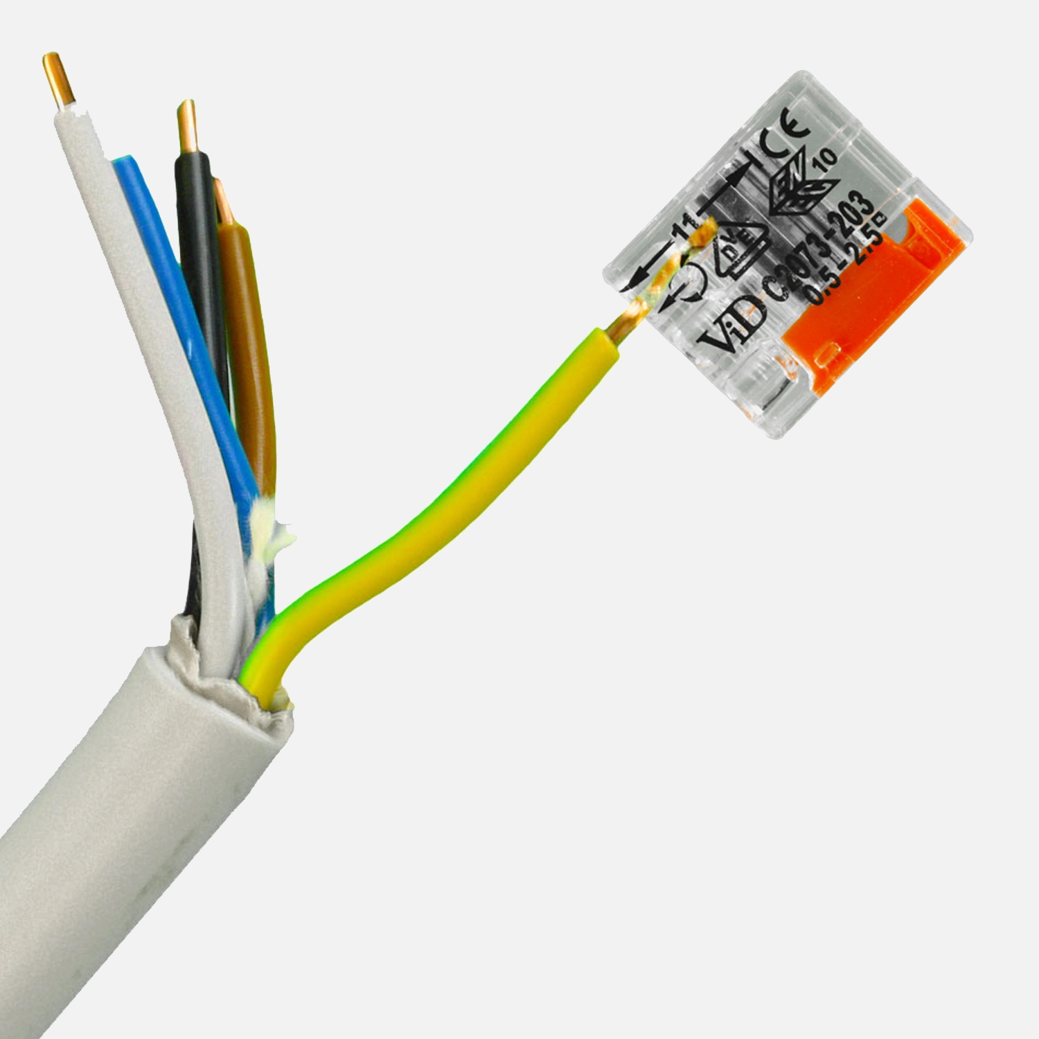 100 ViD Steckklemmen / Federzugklemmen - Polzahl: 5