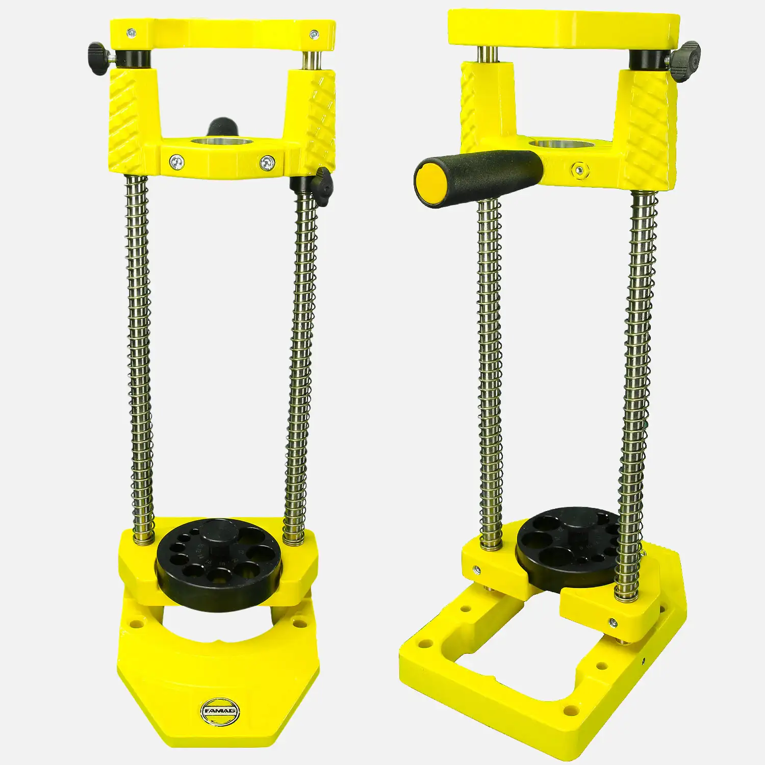 1 FAMAG Bohrständer mit Federn, Führung, Tiefenanschlag, max Bohrerlänge 320 mm