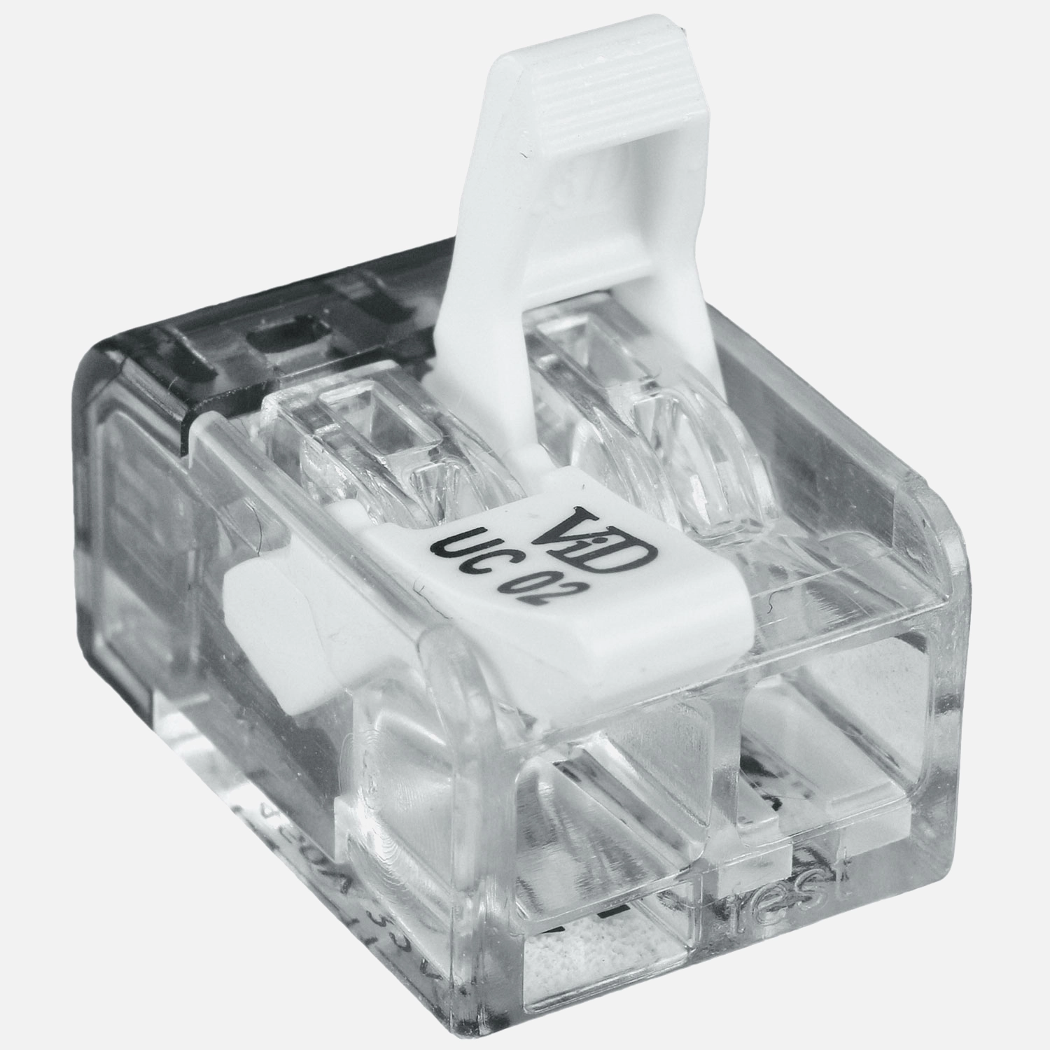 100 VDE Hebelklemmen, Verbindungsklemmen 0,2-4 mm Querschnitt,2-fach