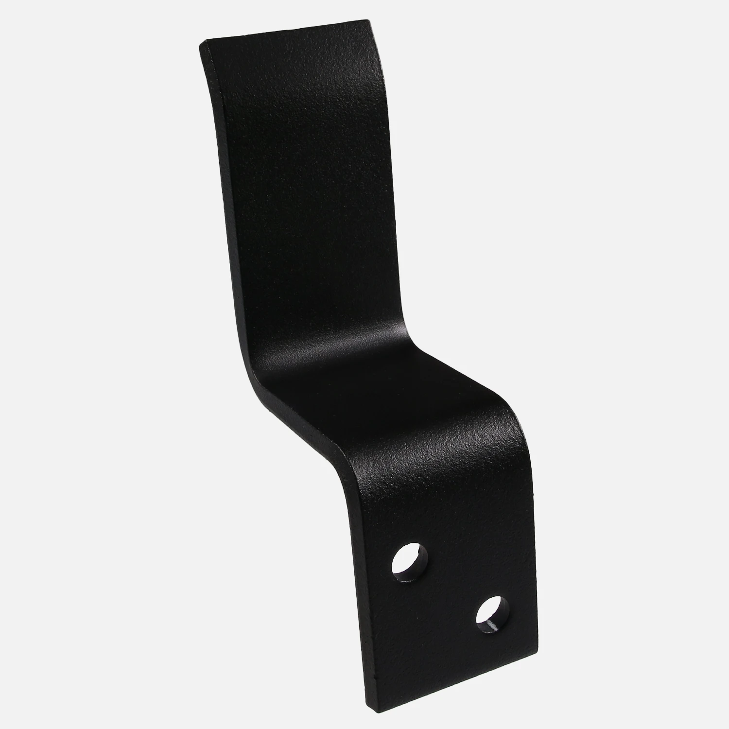 1 Türbalkenhaken offen in Schwarz um Tore mit einem Balken zu verschließen 55×75 mm