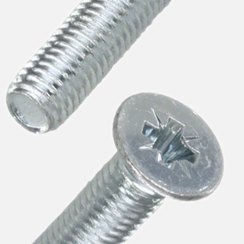 1000 Gewindefurchende Schrauben M5x16mm - DIN 7500 Form M - PZ - verzinkt
